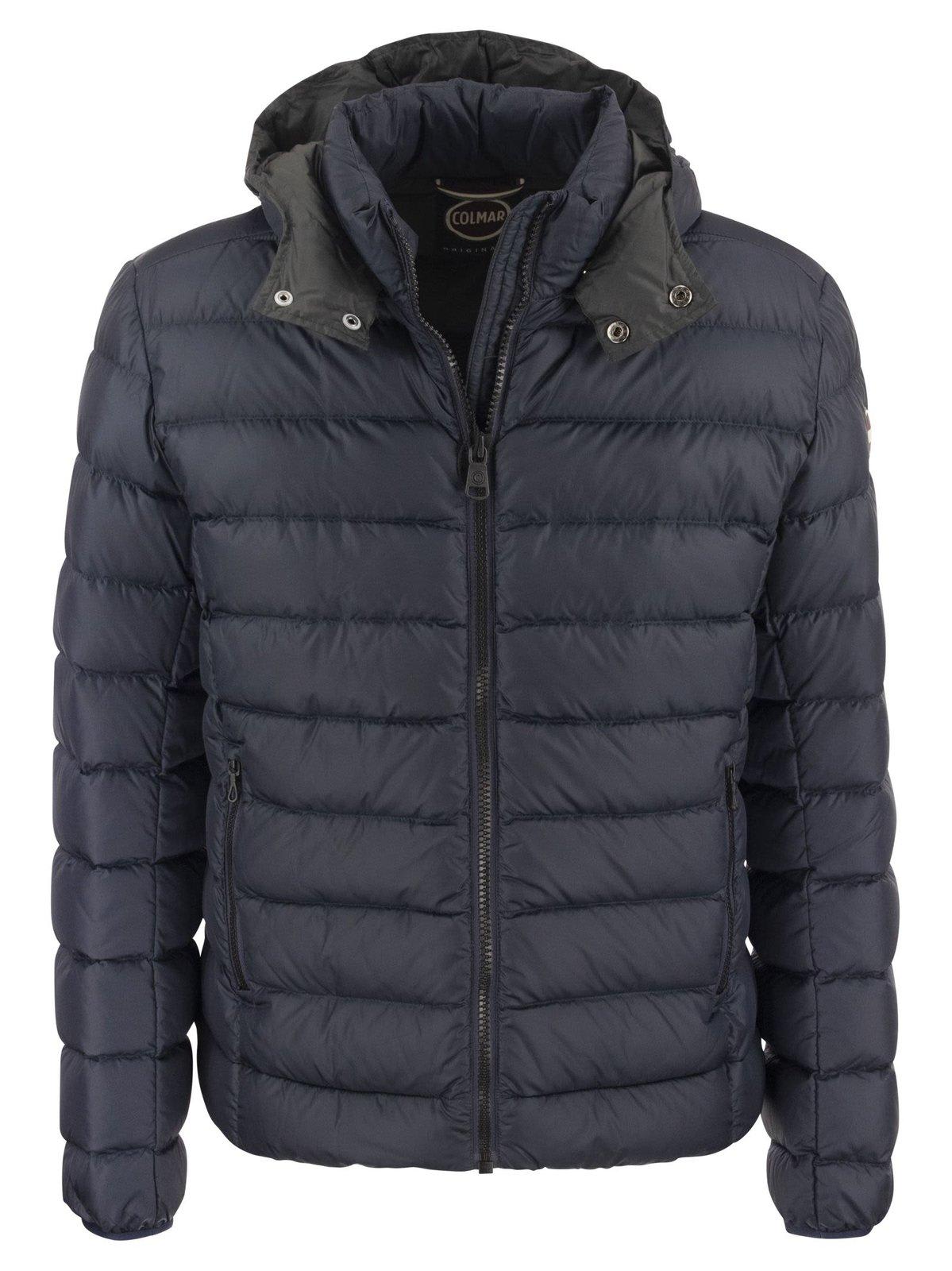 E-concrete - Down Jacket With Detachable Hood