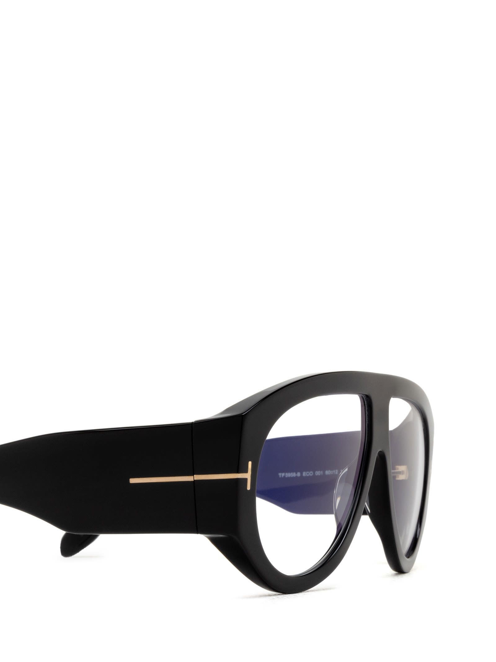 Shop Tom Ford Ft5958-b Shiny Black Glasses