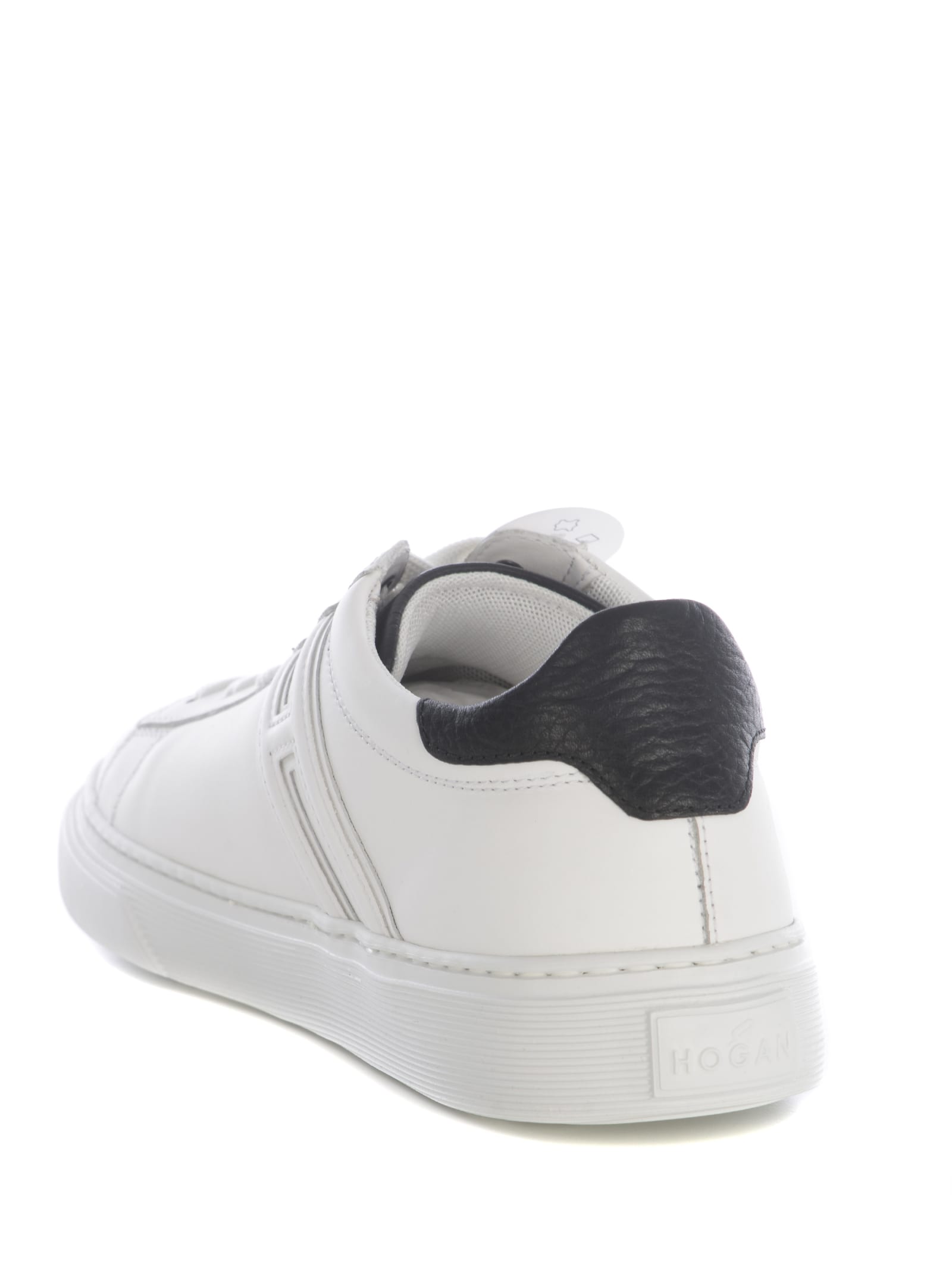 Shop Hogan Sneakers  H365 In Leather In Bianco