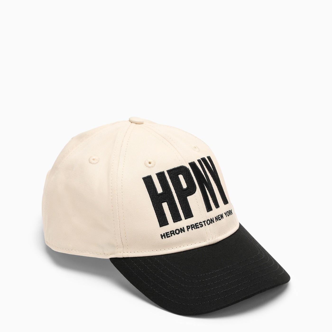 HERON PRESTON Black/cream Hat With Embroidery