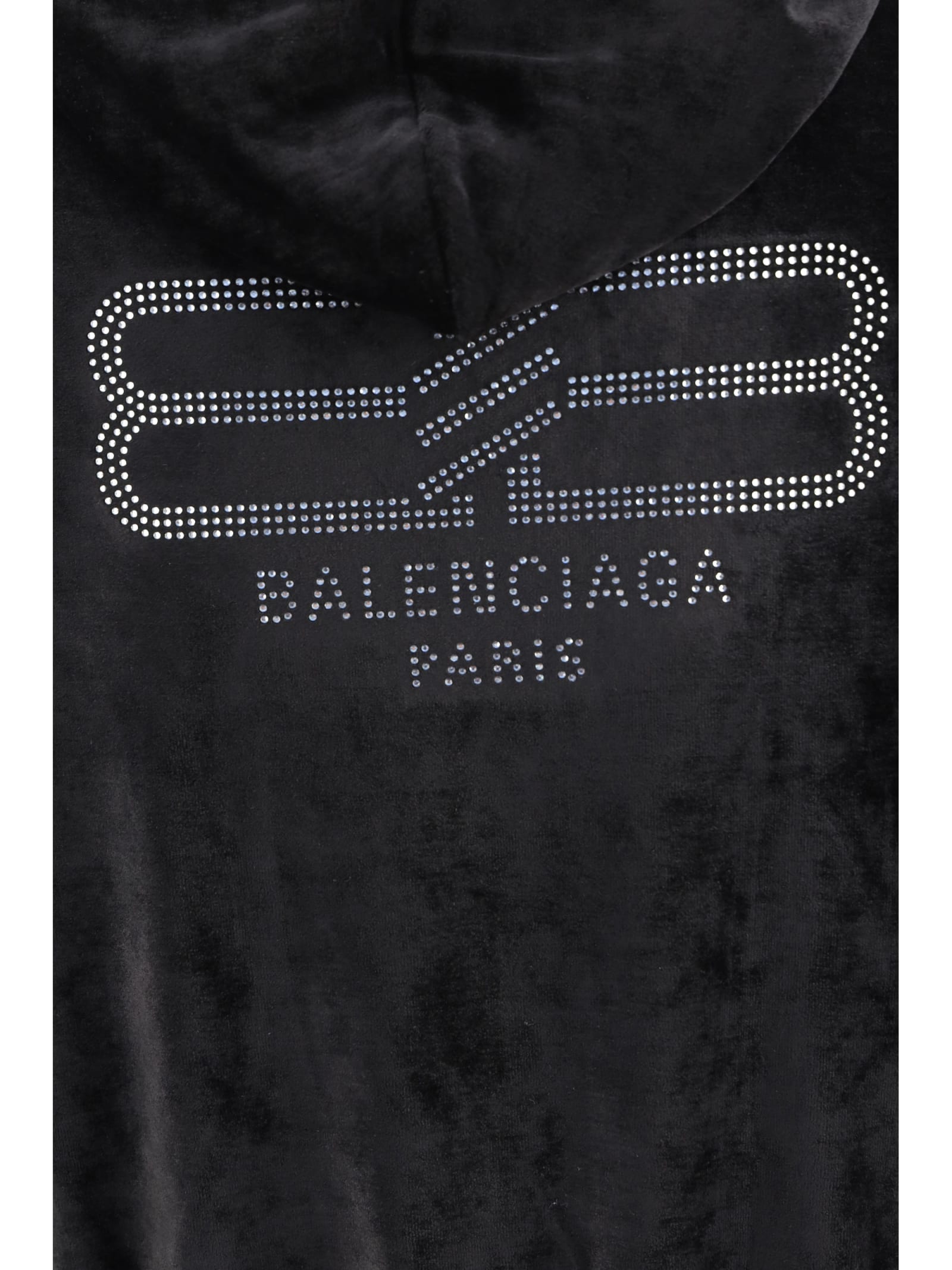 Shop Balenciaga Hoodie In Black