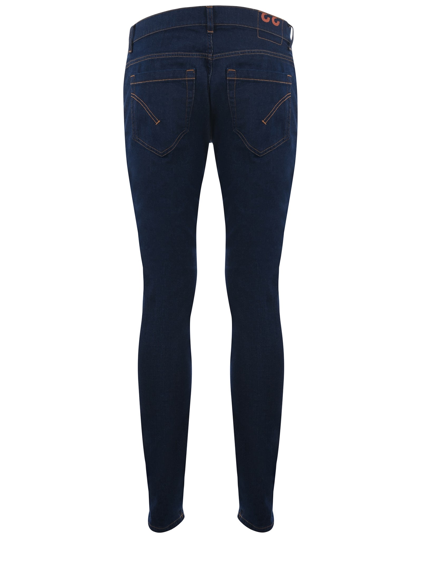 Shop Dondup Jeans  George In Denim Stretch Disponibile Store Scafati In Blu Scuro