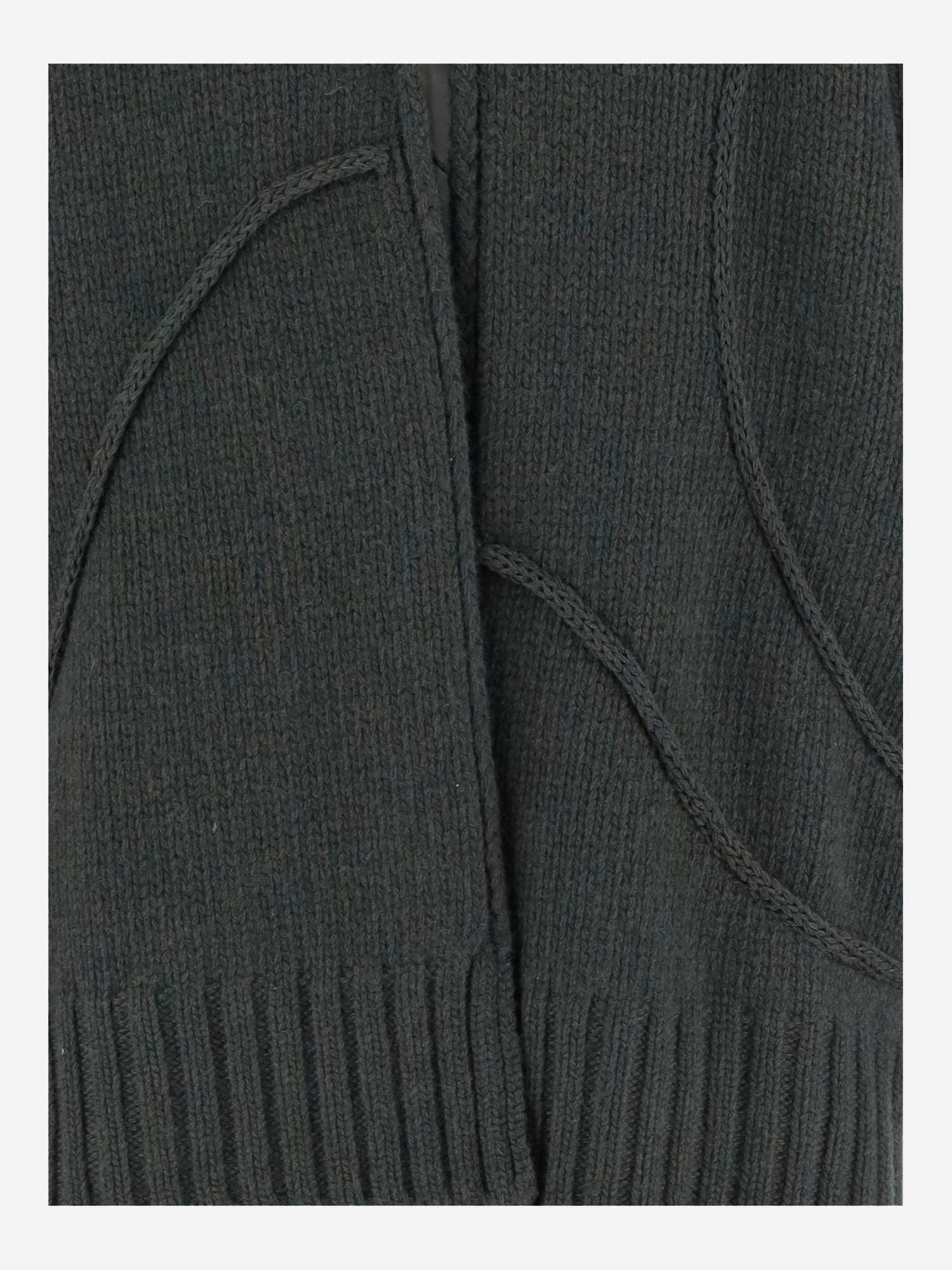 Bruno Manetti Wool Blend Jacket In Green