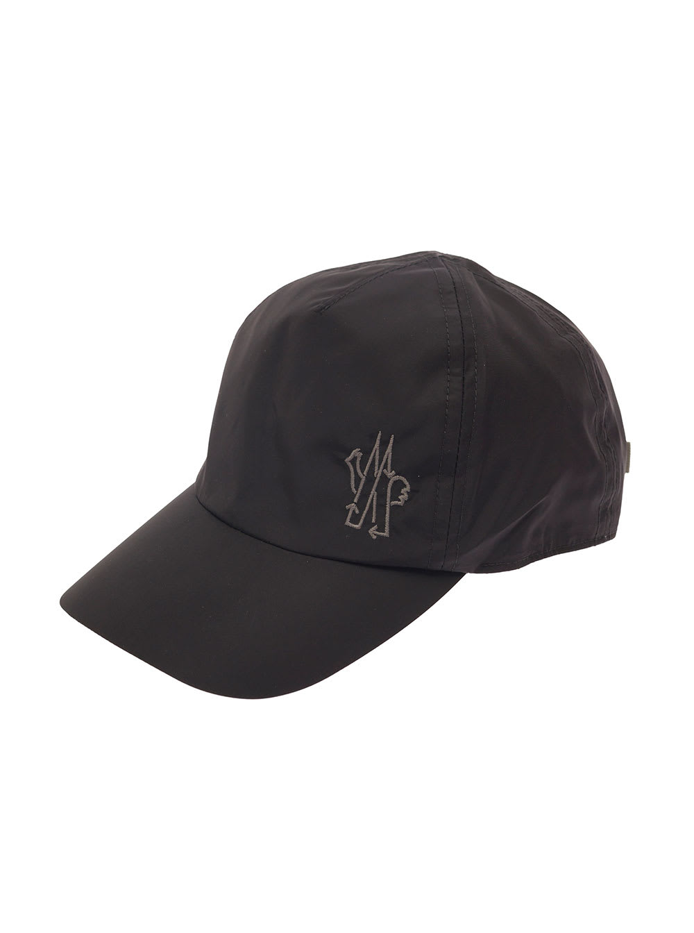 Black Baseball Cap With Logo Embroidery In Polyamide Woman