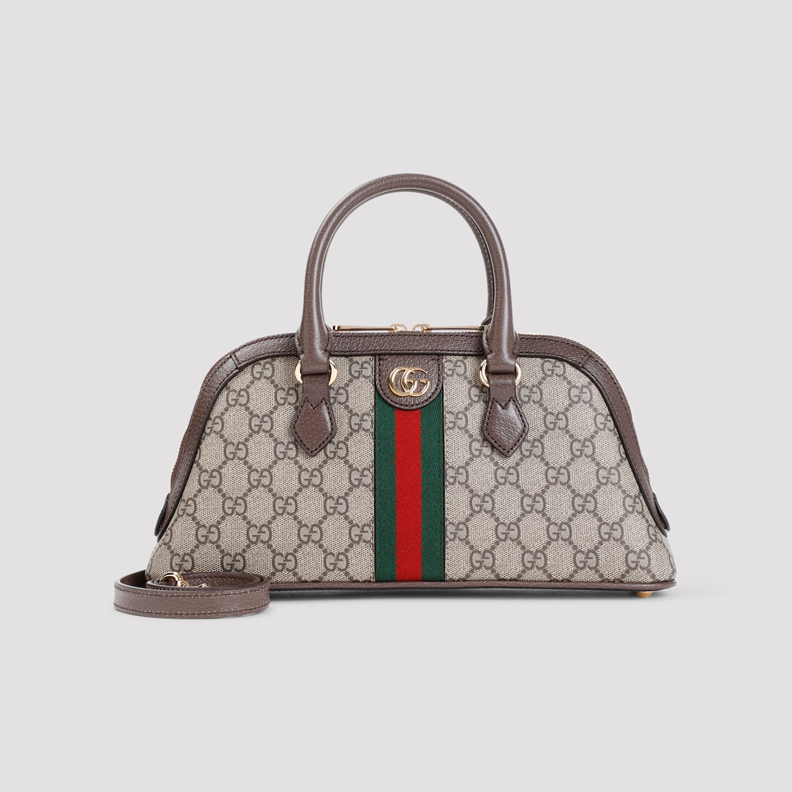 Shop Gucci Top Handle Ophidia Handbag In B.eb N.acero