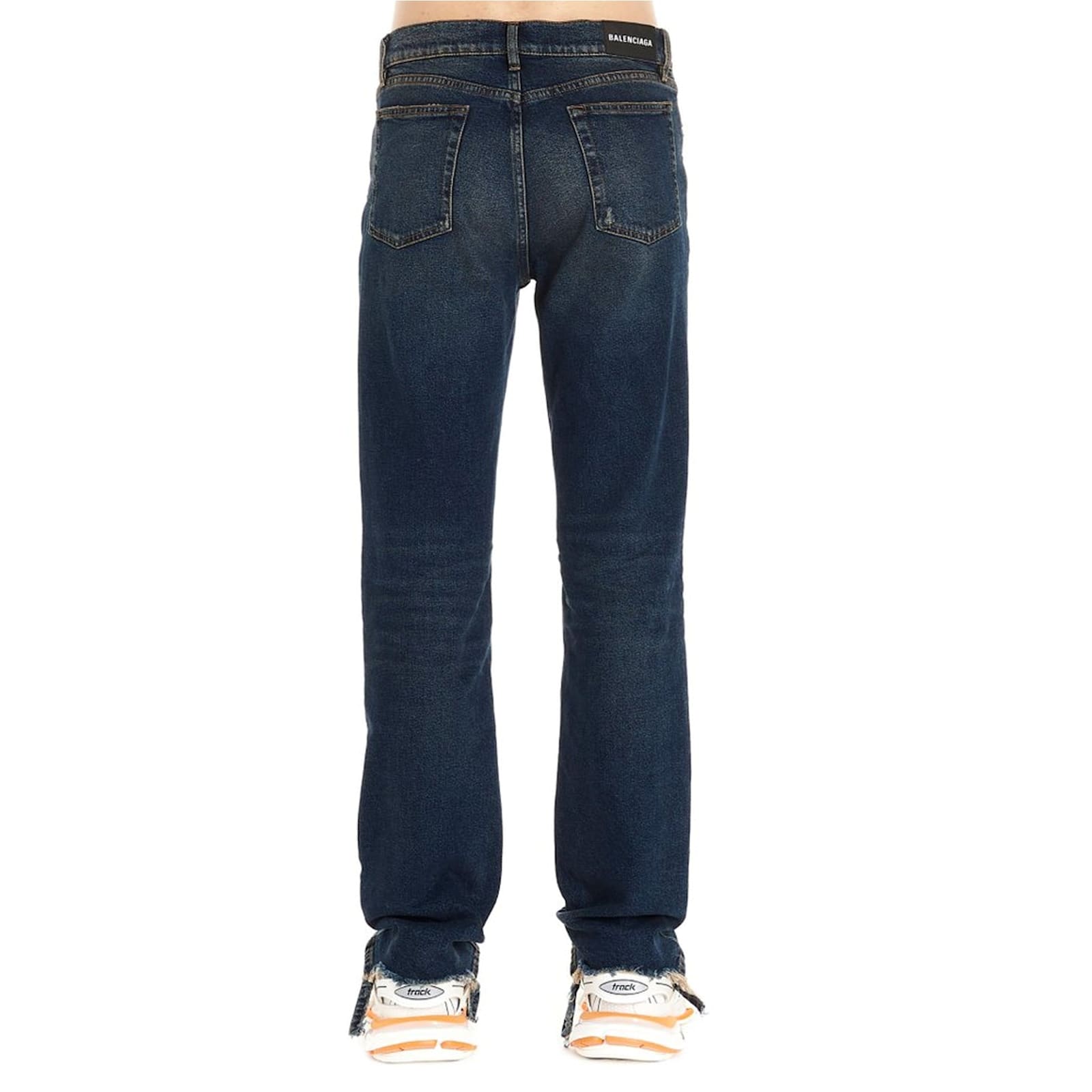 Shop Balenciaga Straight-leg Jeans In Blue