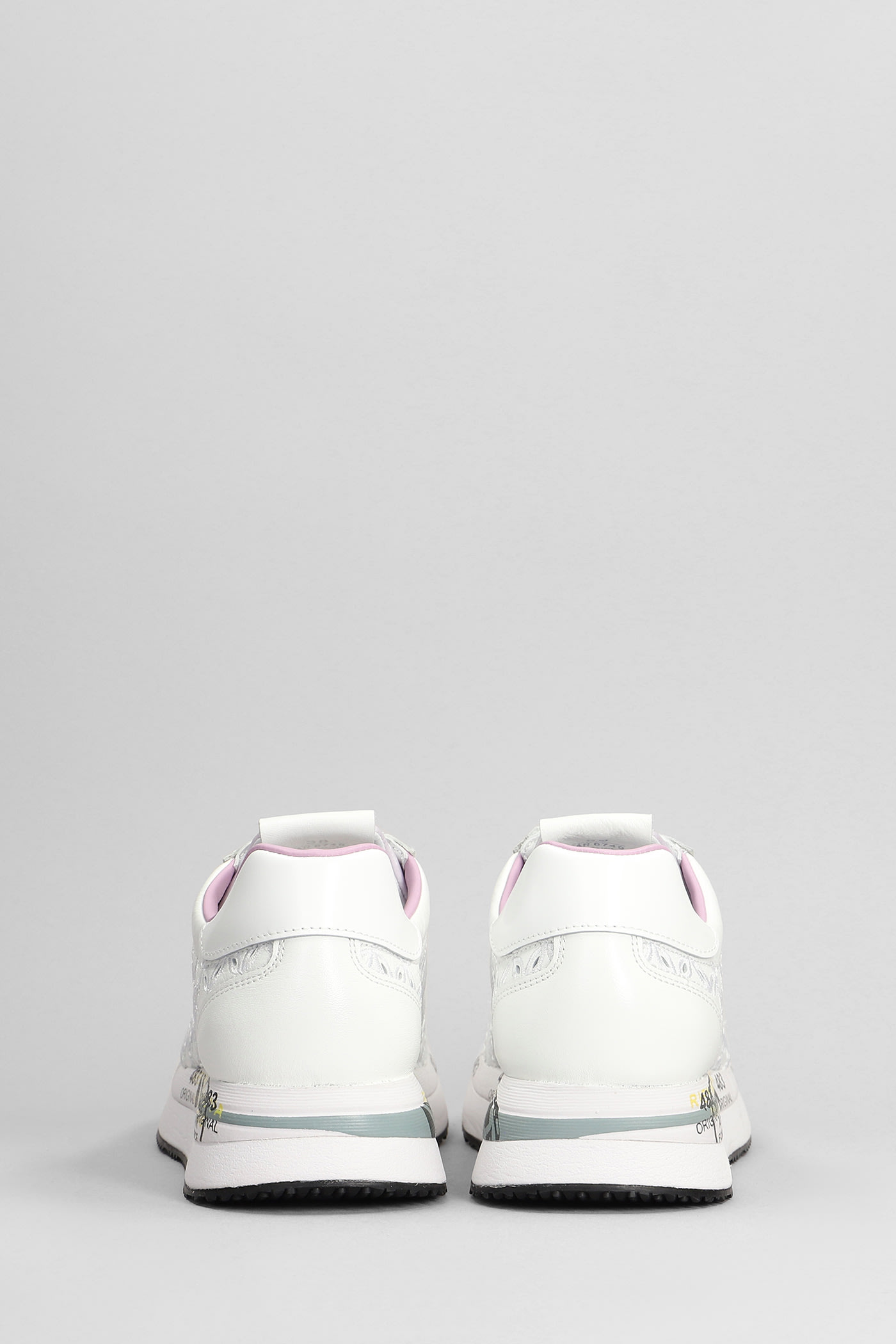 Shop Premiata Conny Sneakers In White Leather
