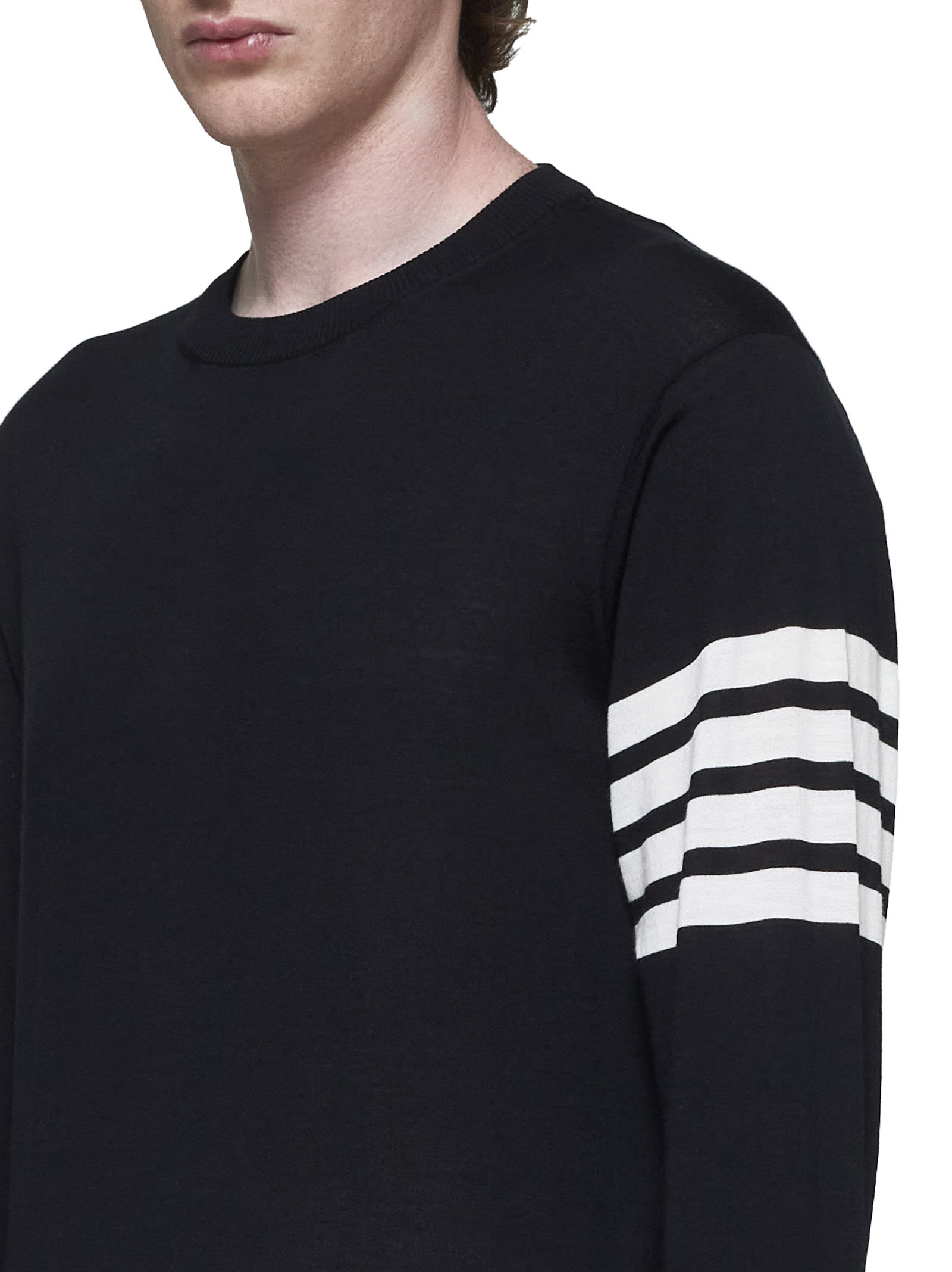 Shop Thom Browne Sweater In Black