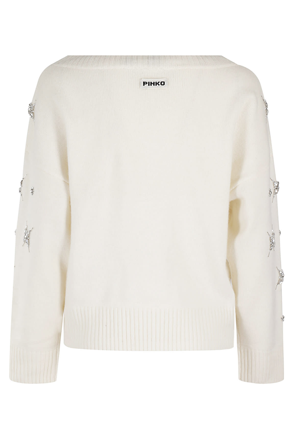 Shop Pinko Scottish Fold Maglia In Bianco Meringa