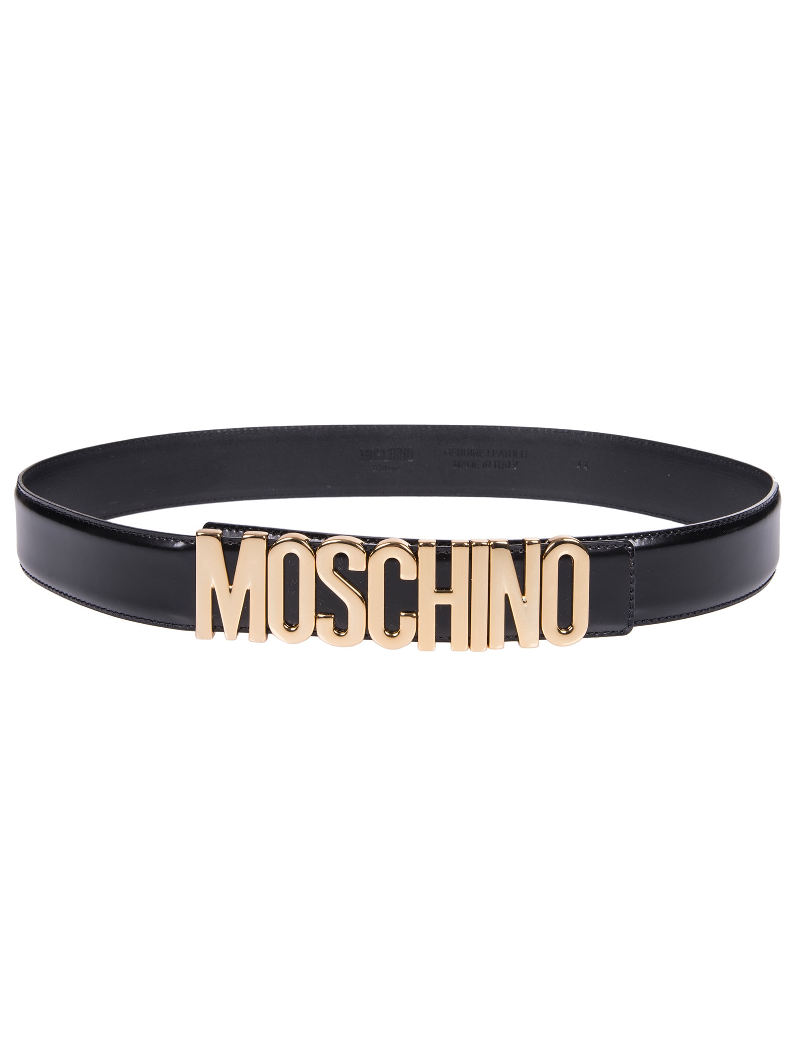 Moschino logo-lettering twisted belt - Gold