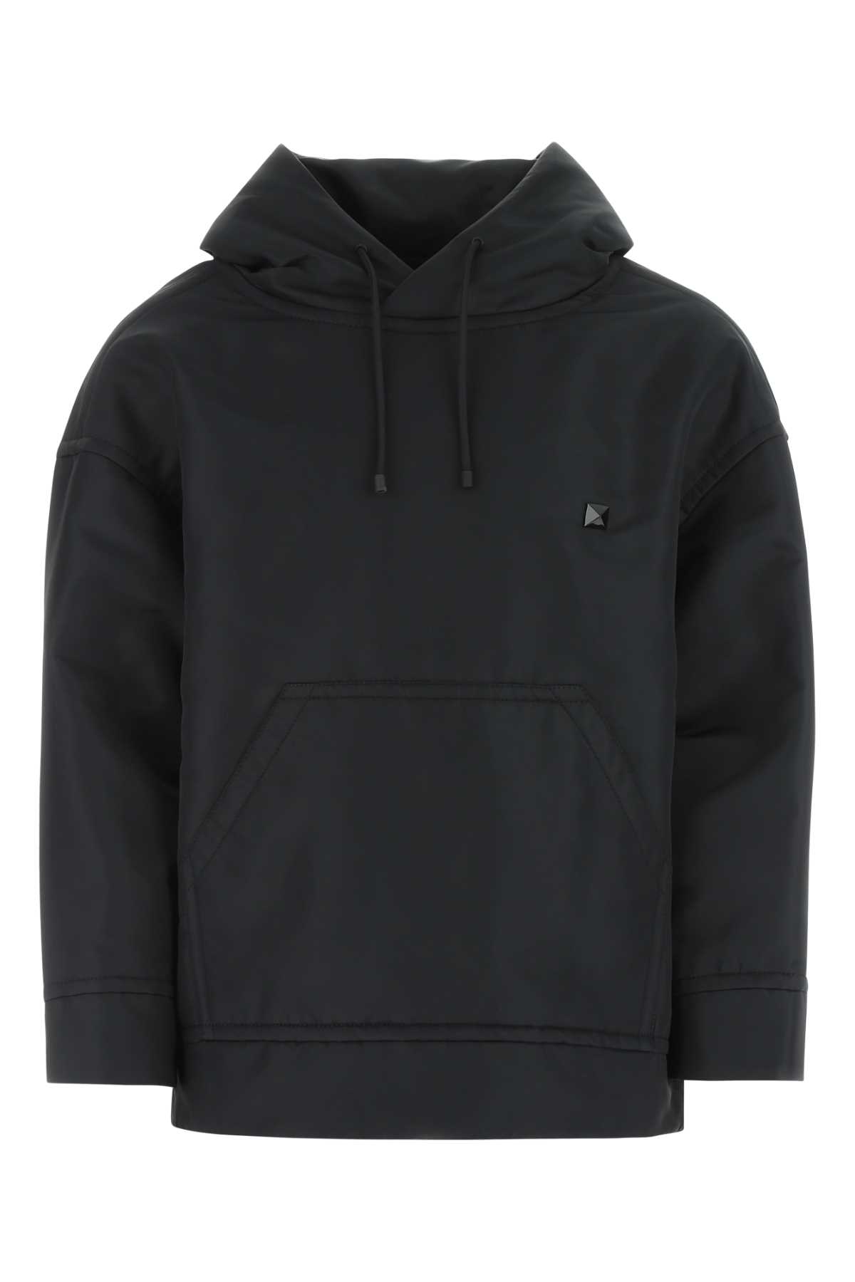 Black Nylon Sweatshirt