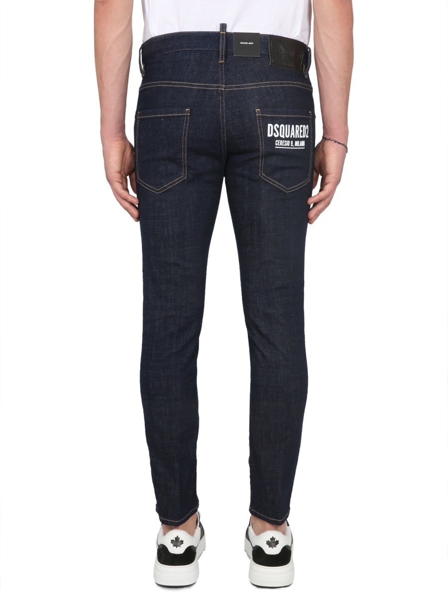 Shop Dsquared2 Skater Fit Jeans In Blue