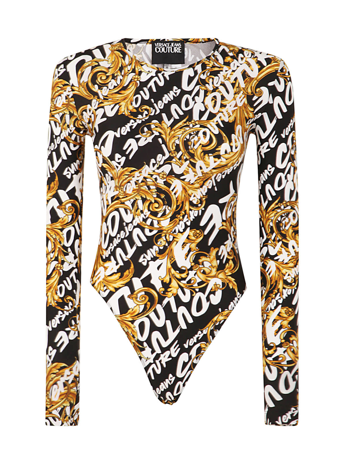 Versace Jeans Couture Top Lycra Print Brush Couture Body
