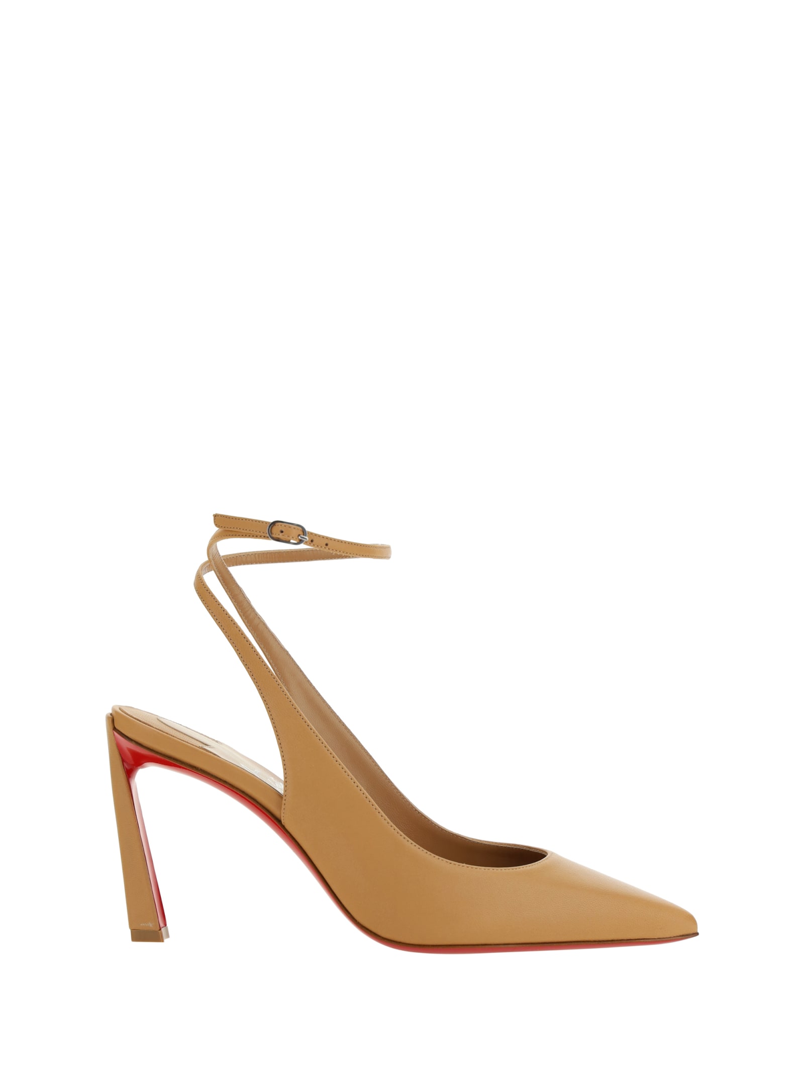 Shop Christian Louboutin Condora Strap Pumps In Toffee/lin Toffee