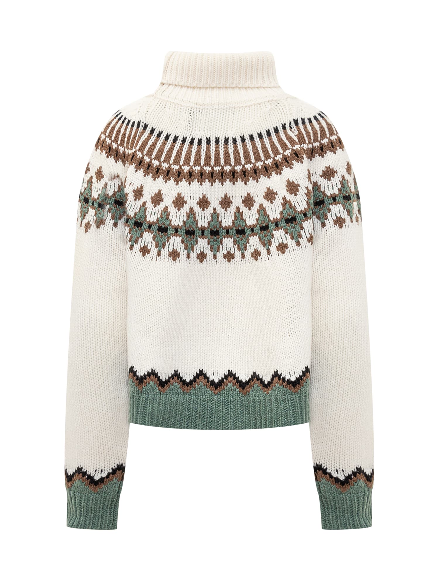 Shop Alanui Sweater In White/multicolor