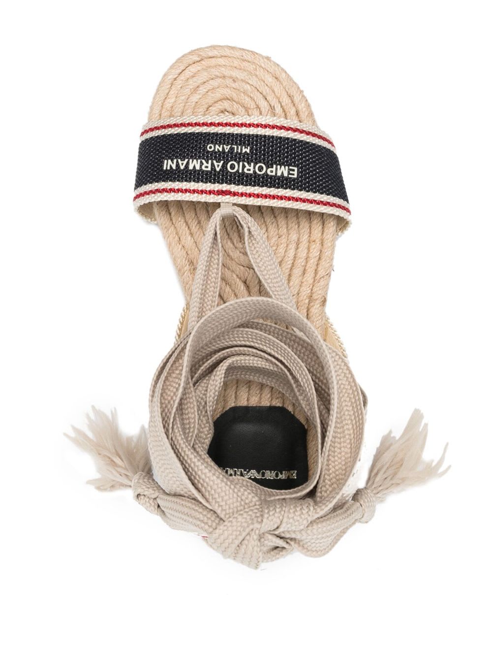 Emporio Armani Ankle-tie Sandals In Multi