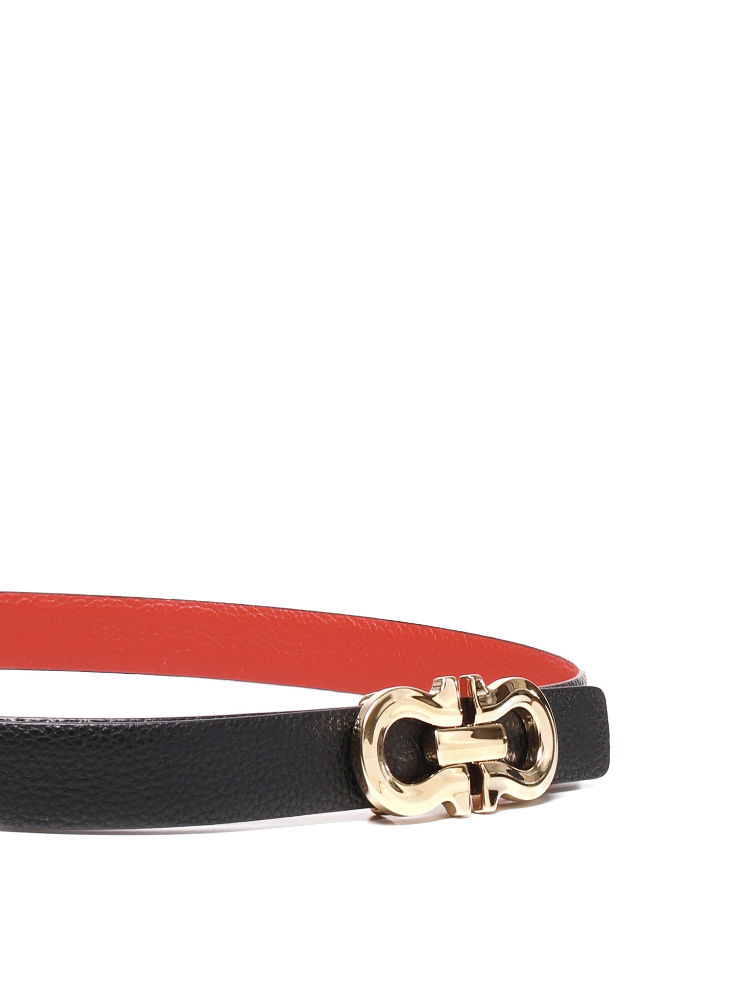 Shop Ferragamo Reversible Calfskin Belt In Black