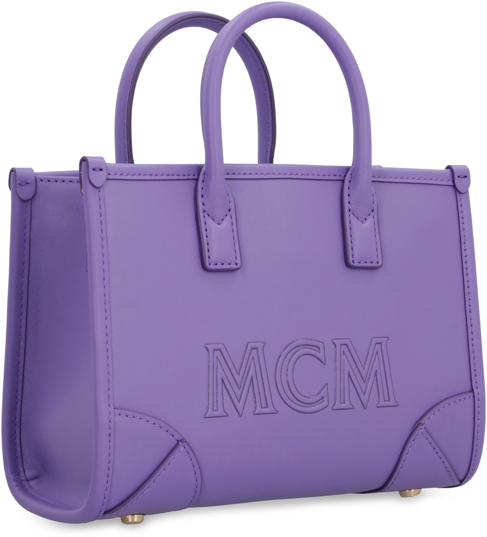 MCM Mini Leather München Tote Bag
