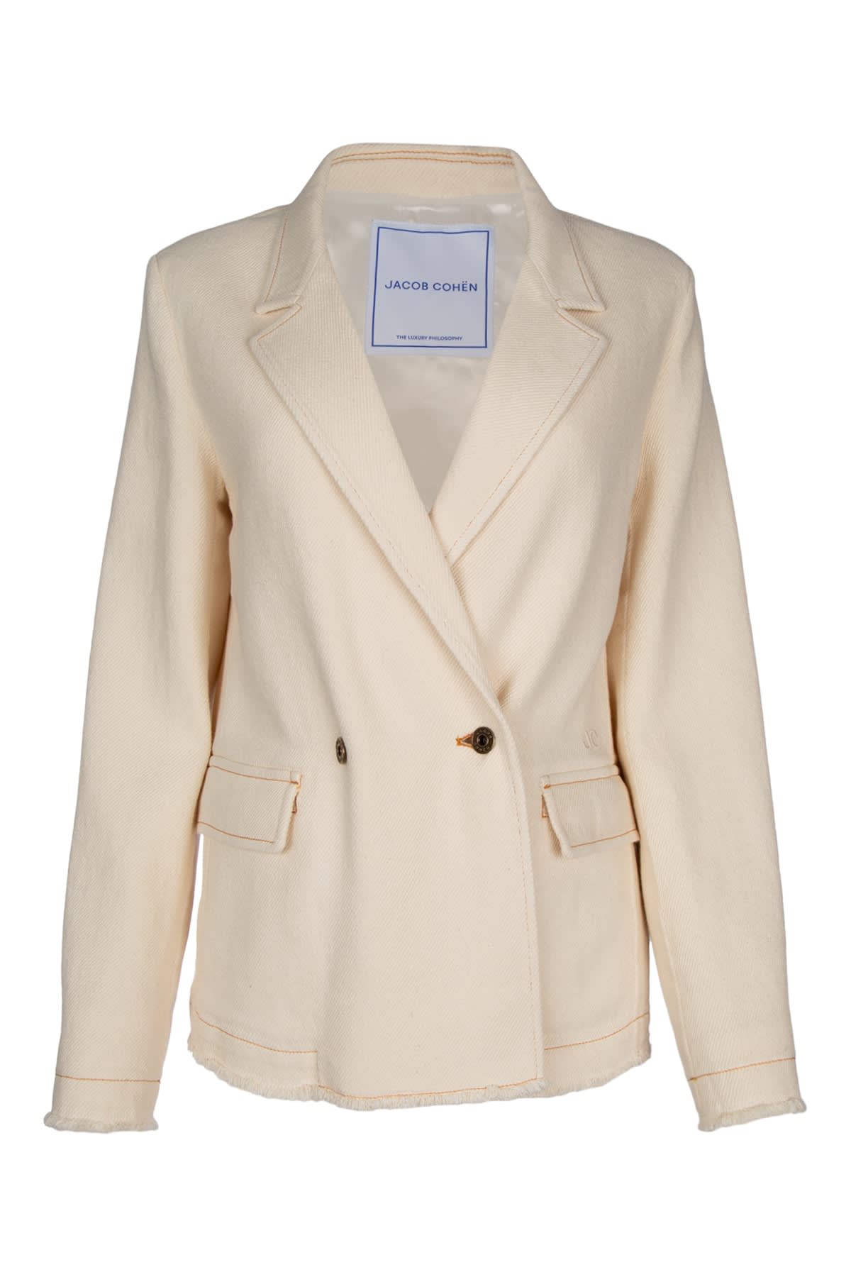 Shop Jacob Cohen Giacca In Beige