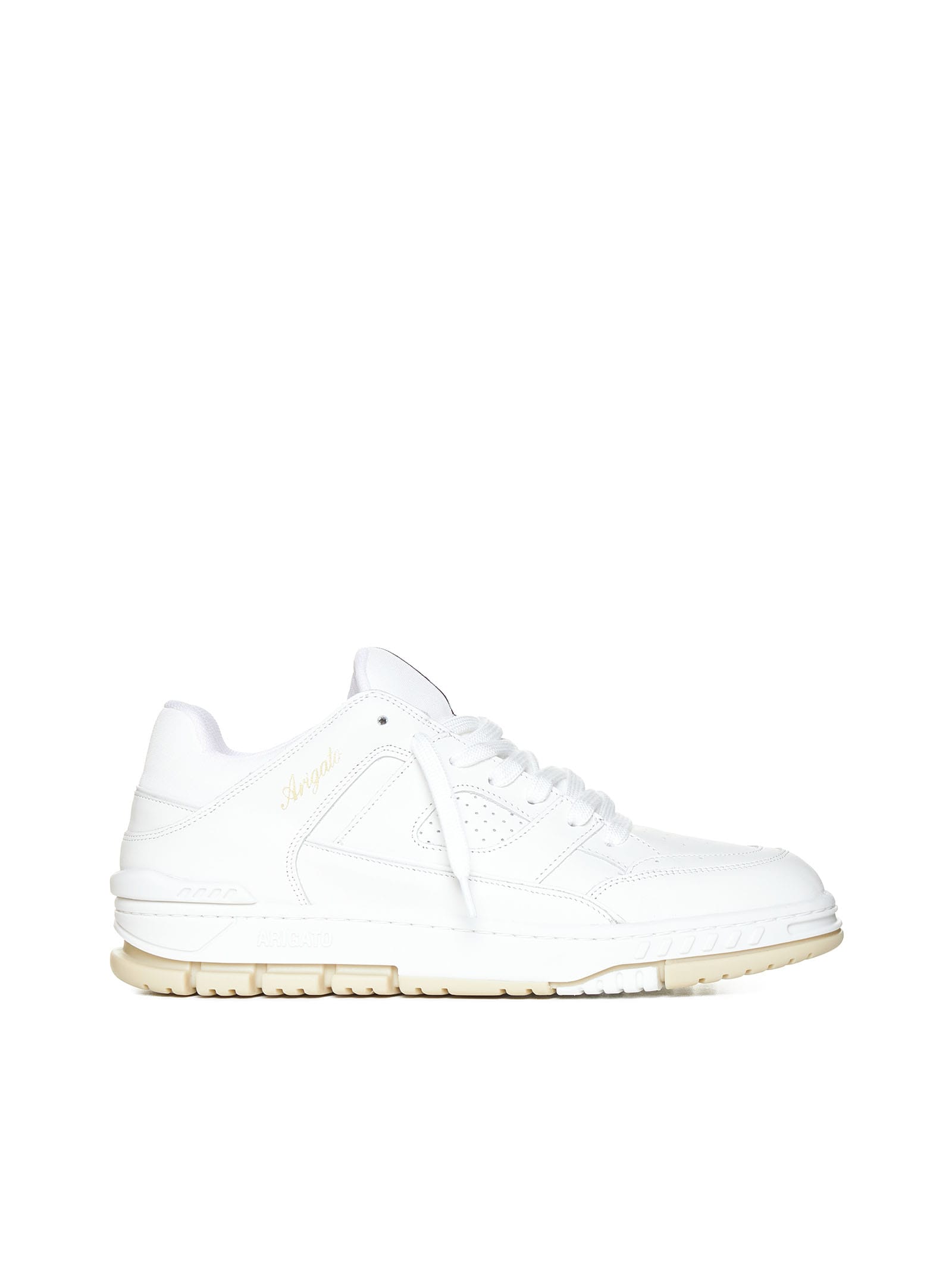 Axel Arigato Stitching Design High-top Casual Shoes In White/beige