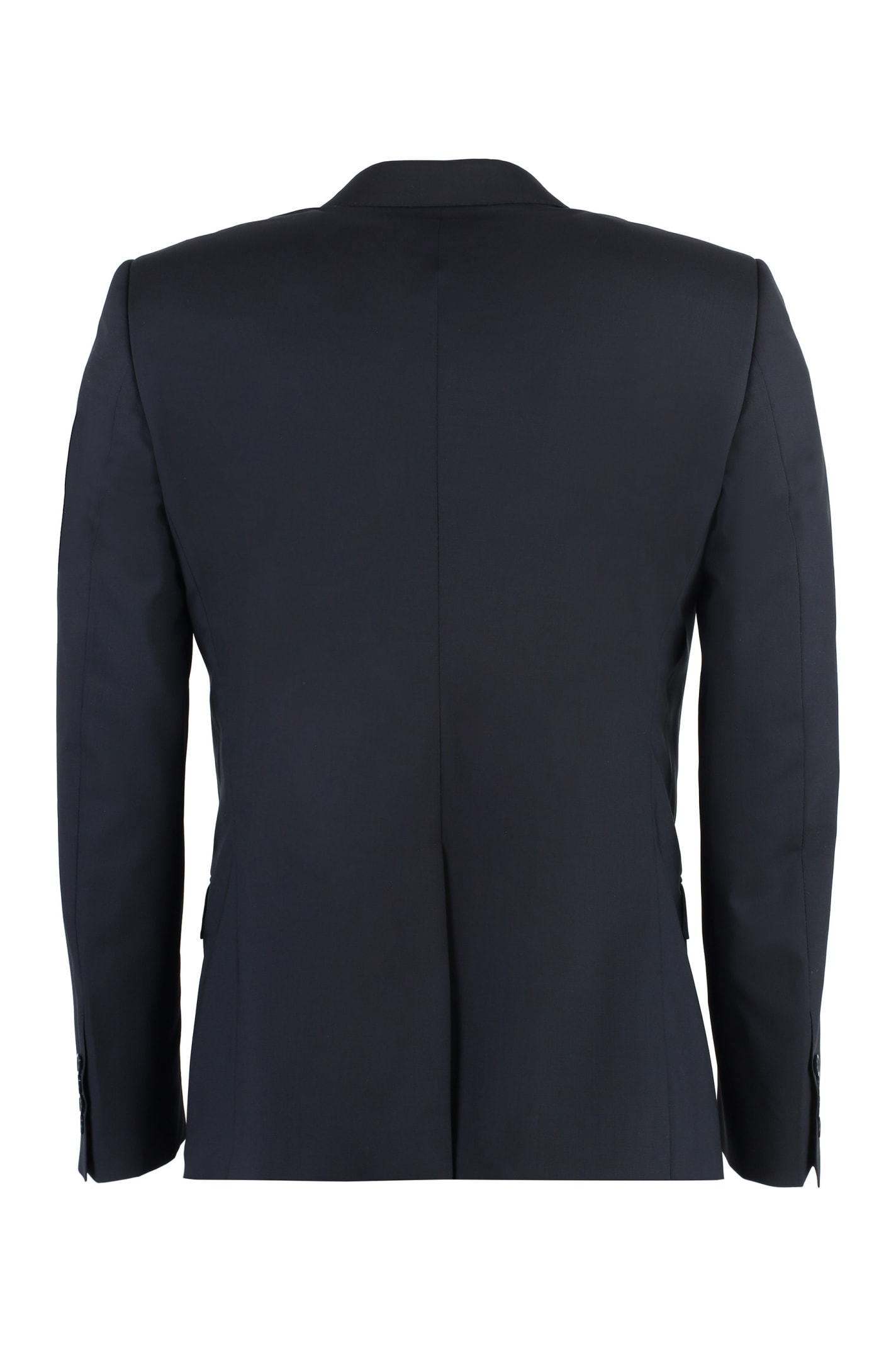 Shop Dolce & Gabbana Martini Virgin Wool Suit In Blue