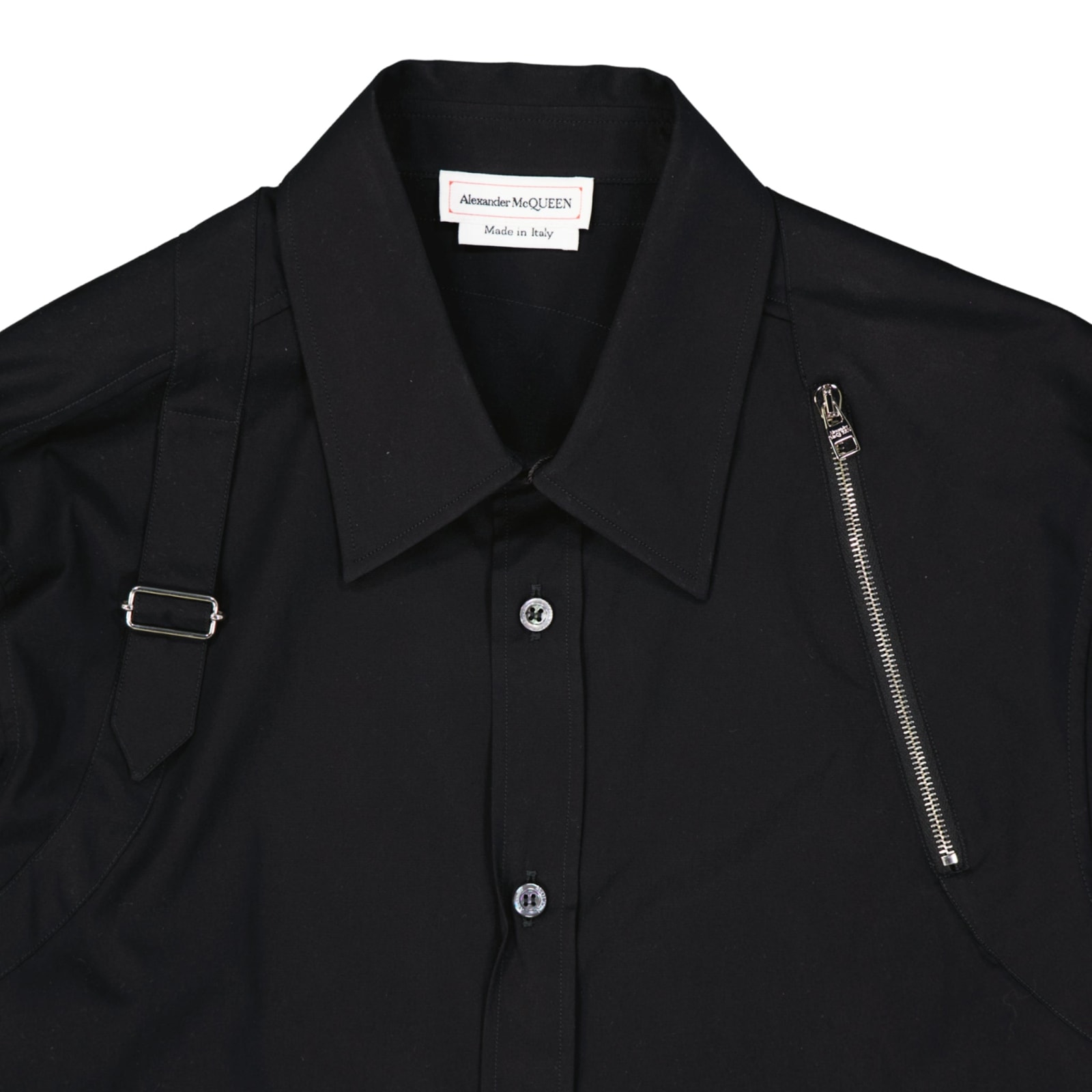 Shop Alexander Mcqueen Cotton Shirt In Black