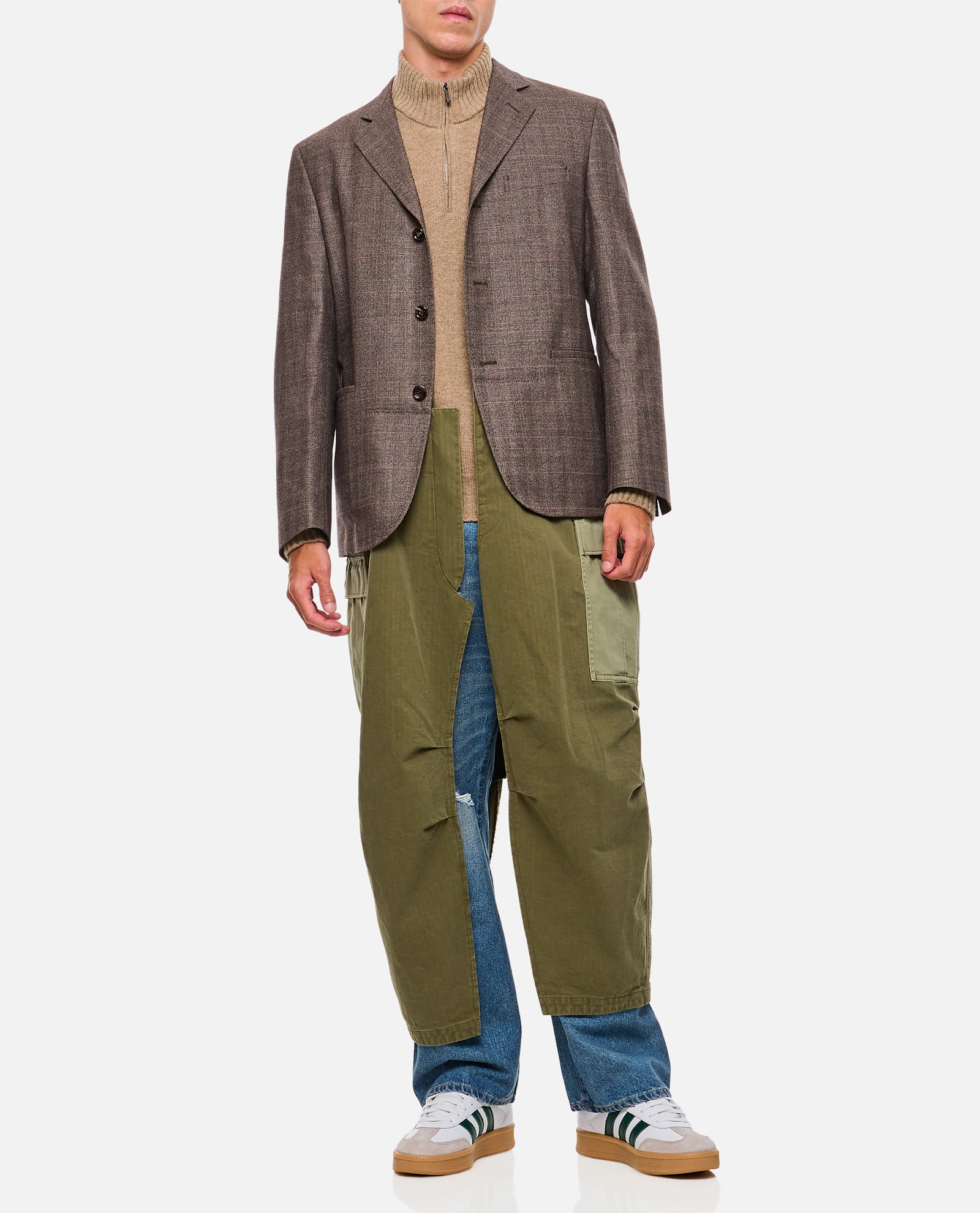 Junya Watanabe Single-breasted Blazer In Multicolour