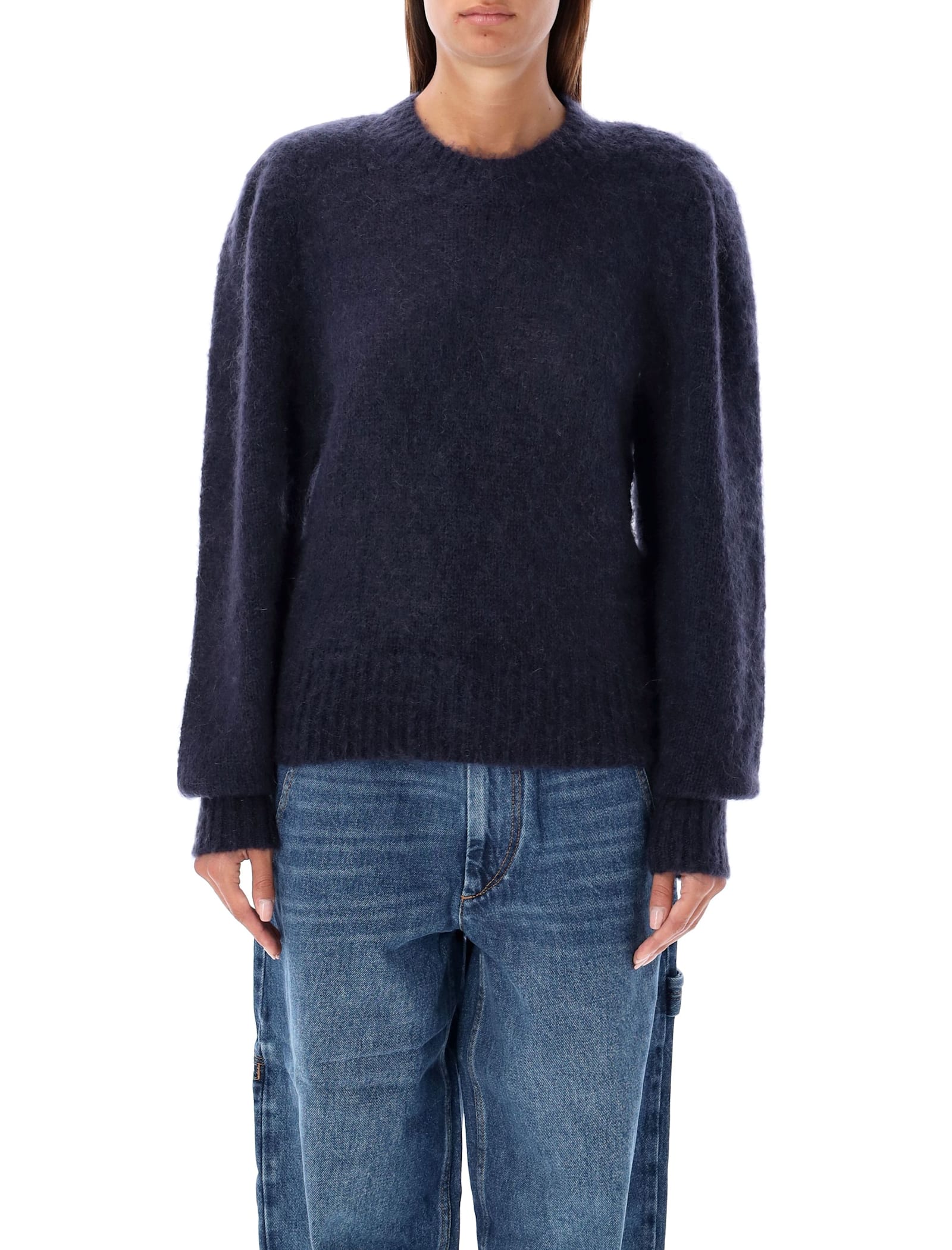 Shop Marant Etoile Esmee Sweater In Midnight Blue