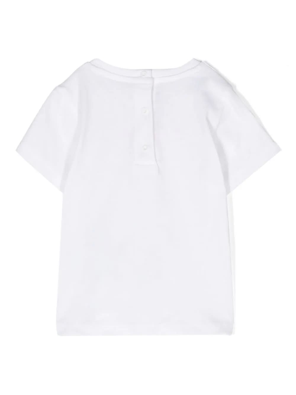 Shop Balmain T-shirt With Embroidery In White