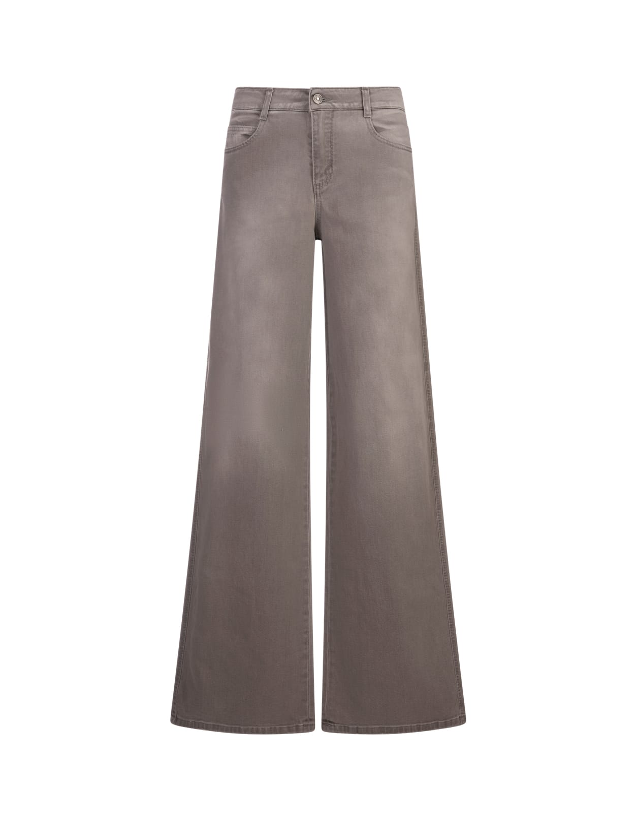 ERMANNO SCERVINO WIDE LEG JEANS IN GREY DENIM 