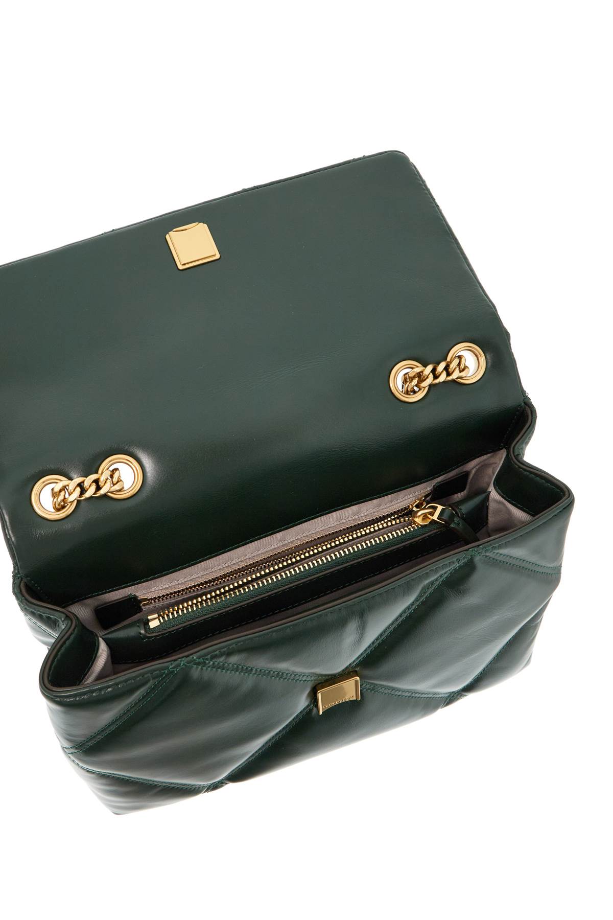 Shop Tory Burch Kira Shoulder Bag In Fir Tree (green)