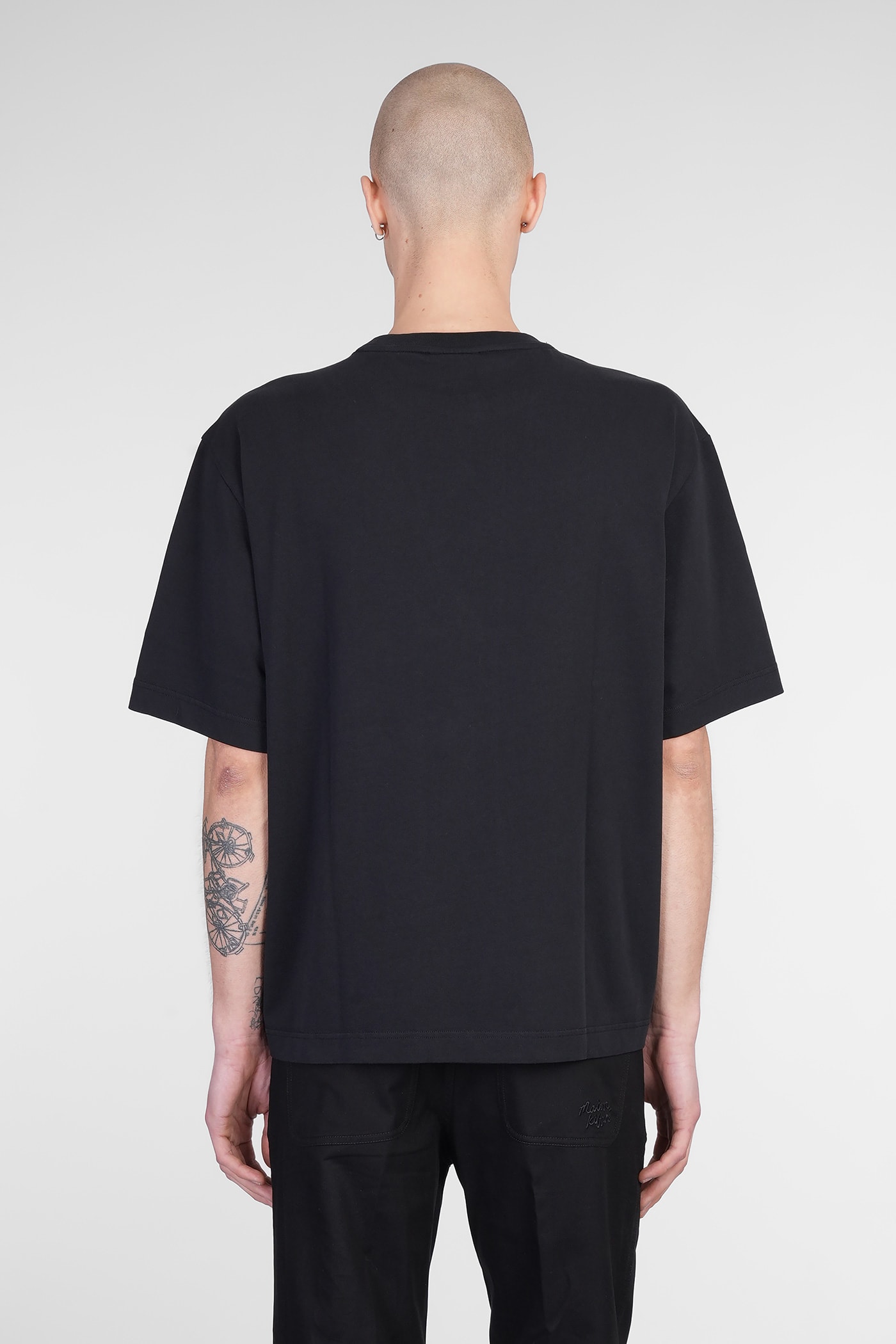 Maison Kitsuné Logo Embroidery Crewneck T-shirt