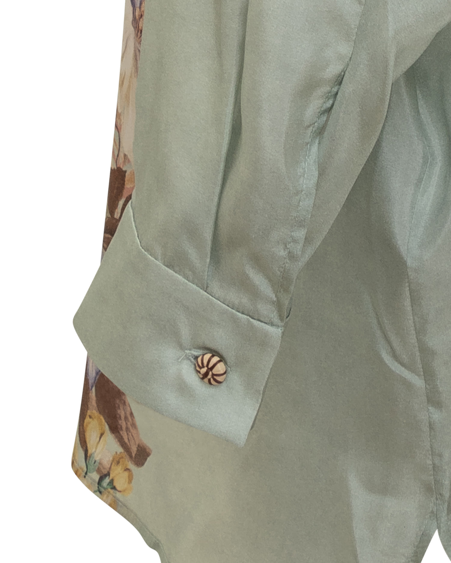 Zimmermann Floral Silk Shirt Featuring Buttoned Cuffs In Multi