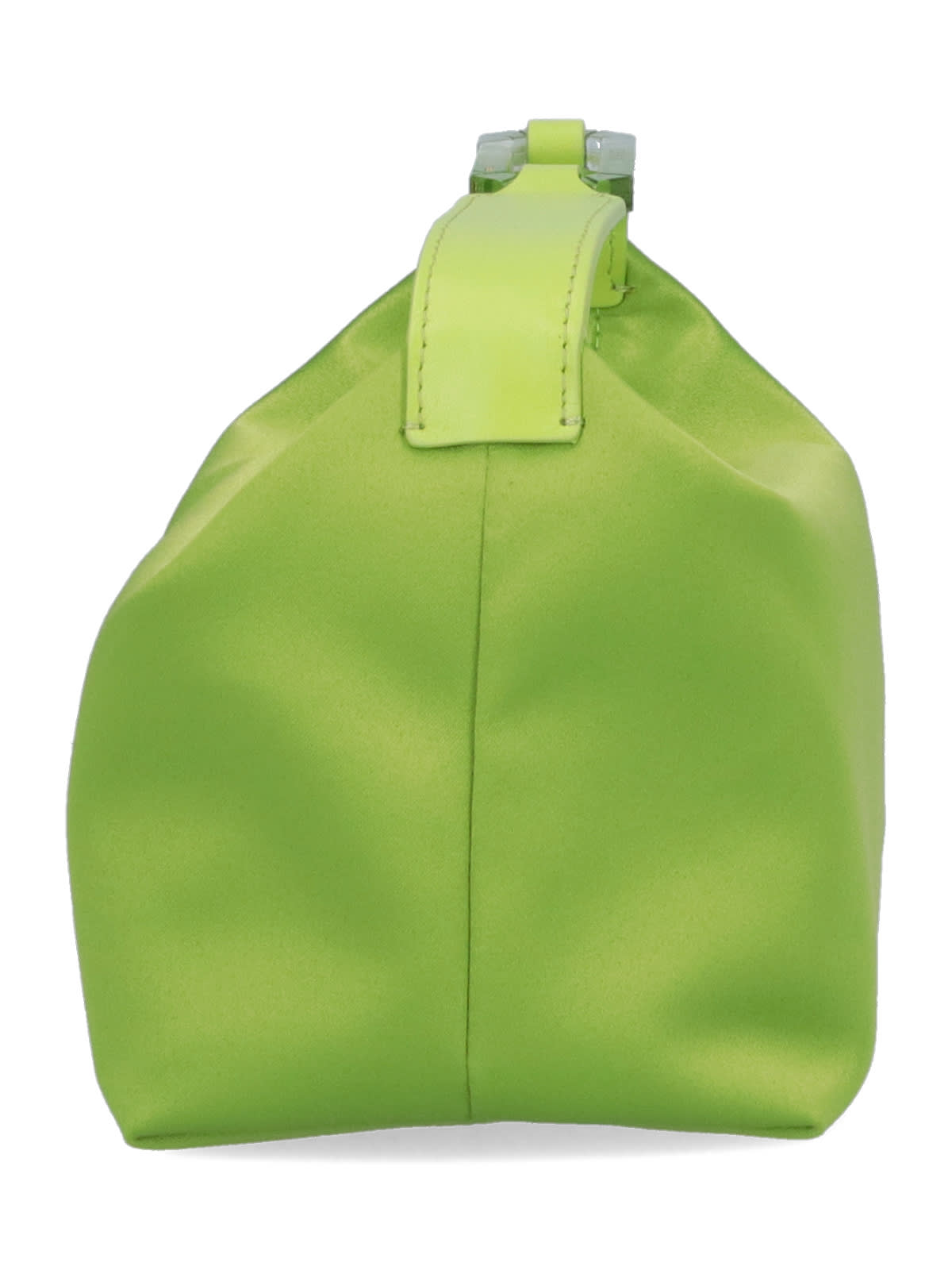 Shop Eéra Satin Moon Handbag In Green