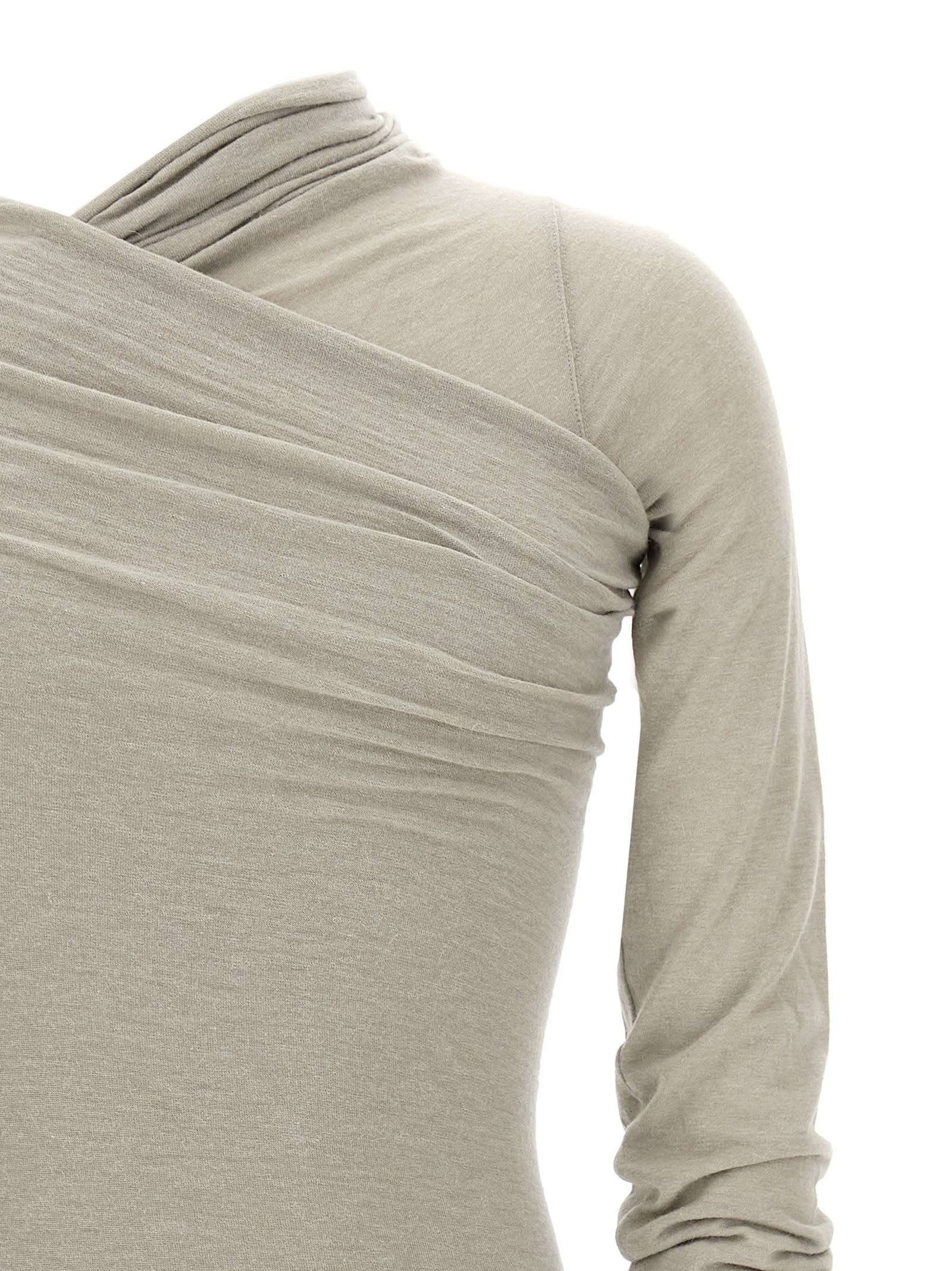 Rick Owens Hollywood Banana Long-sleeved T-shirt In Neutral