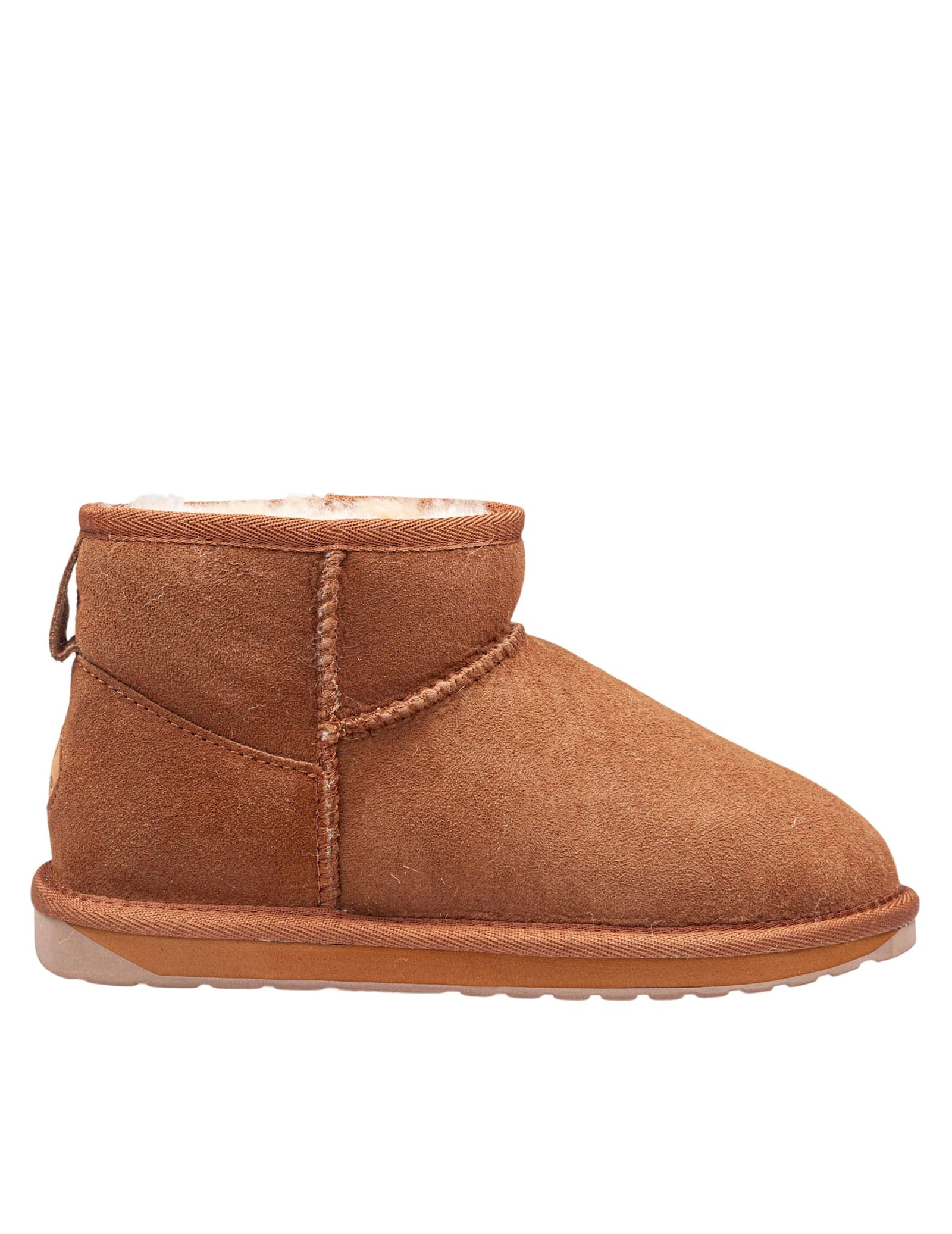 Stinger Micro Boot In Suede Color Chestnut