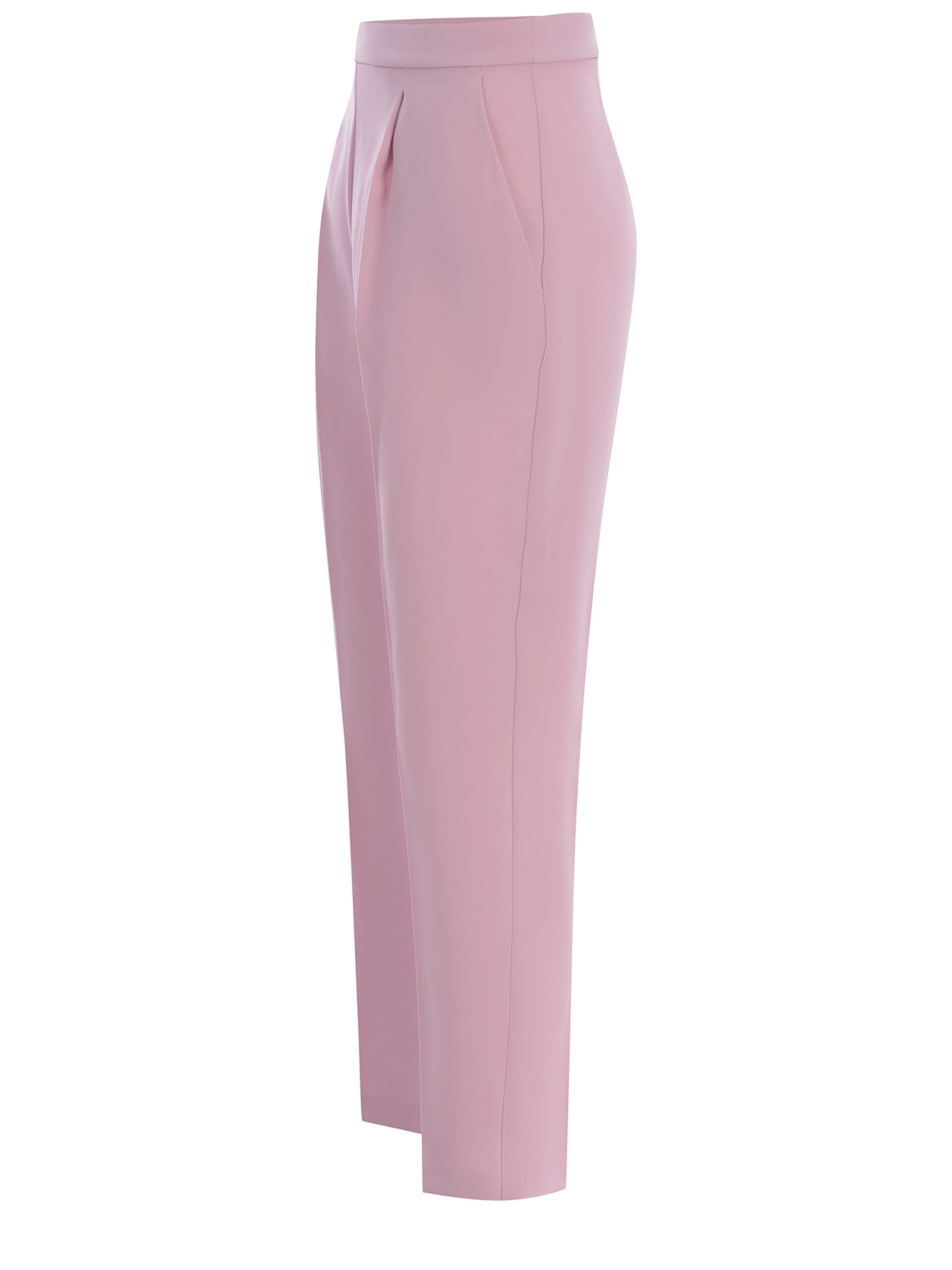Shop Pinko Trousers  Manna Made Of Crepe In Rosa