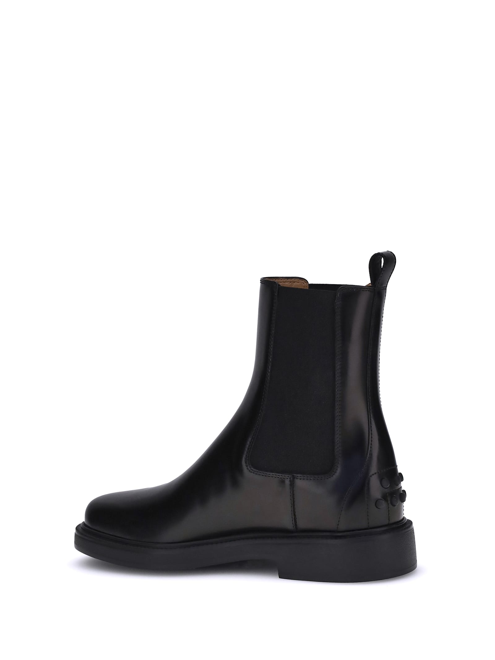 Tod's Tods Patent Leather Chelsea Boots In Black
