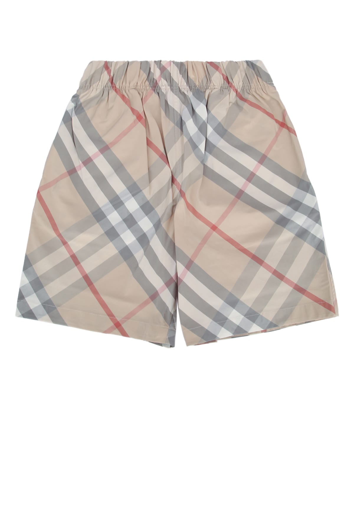 Burberry Check-print Deck Shorts In Palestoneipcheck