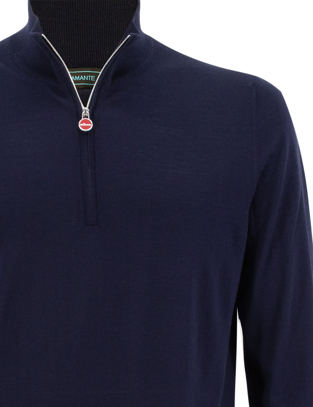 Shop Kiton Sweater In Navy Blue
