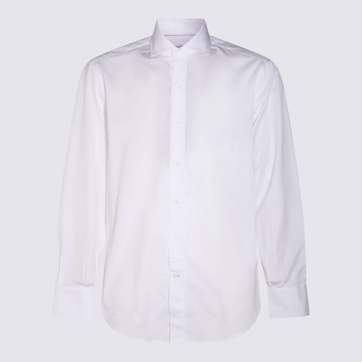 Shop Brunello Cucinelli White Cotton Shirt