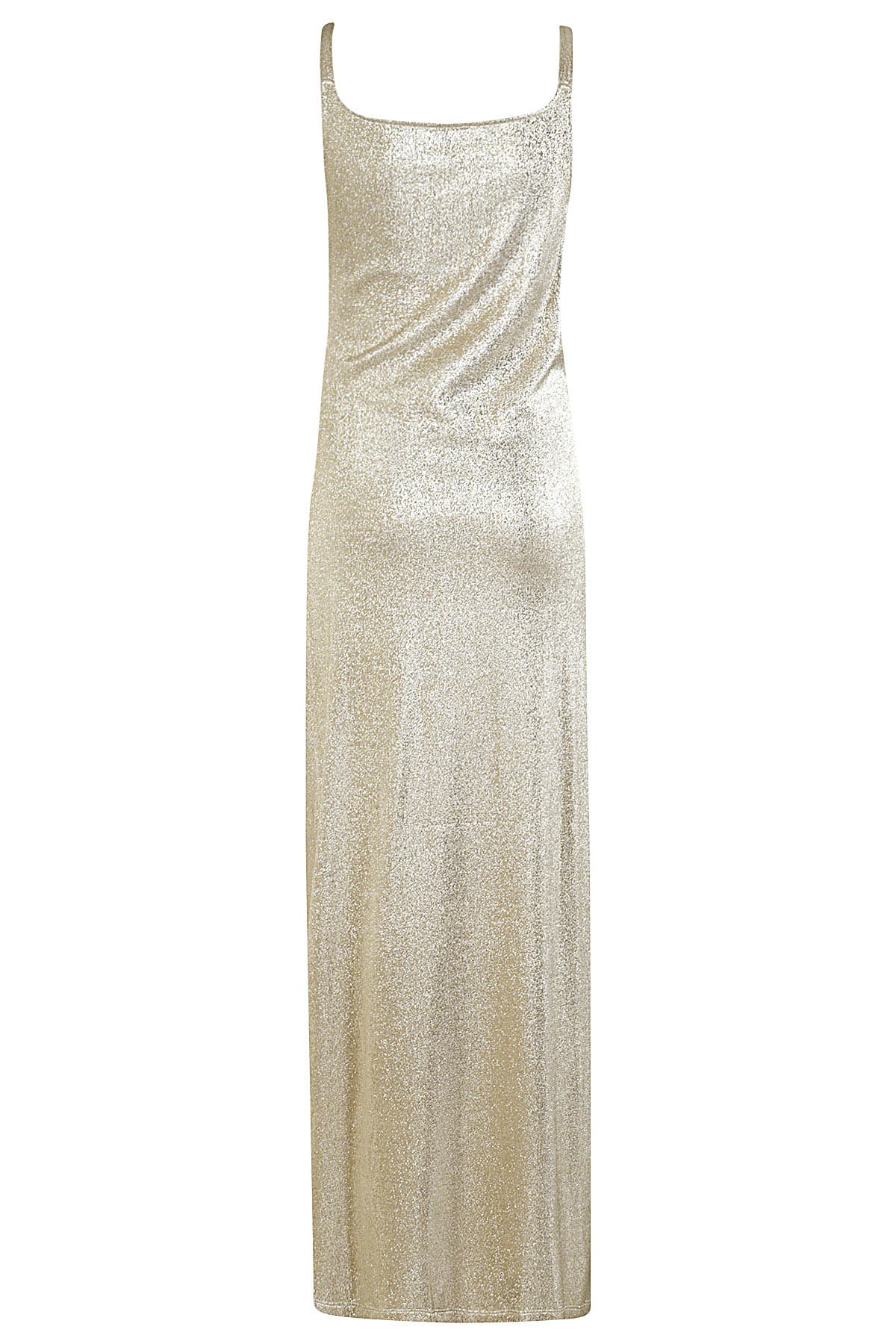 Shop Paco Rabanne Robe In Silver Gold