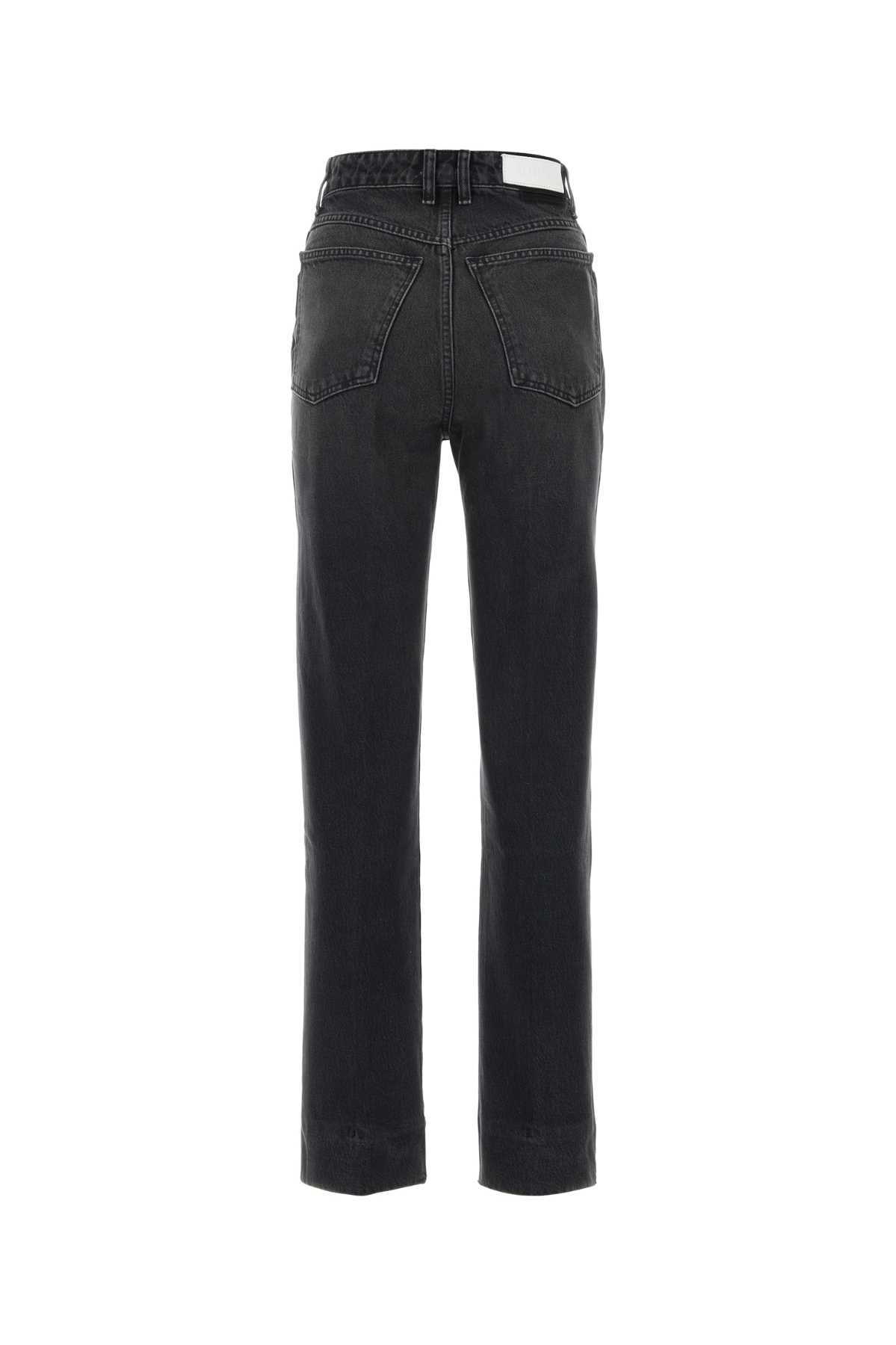 Re/done Black Denim Jeans In Blacksea
