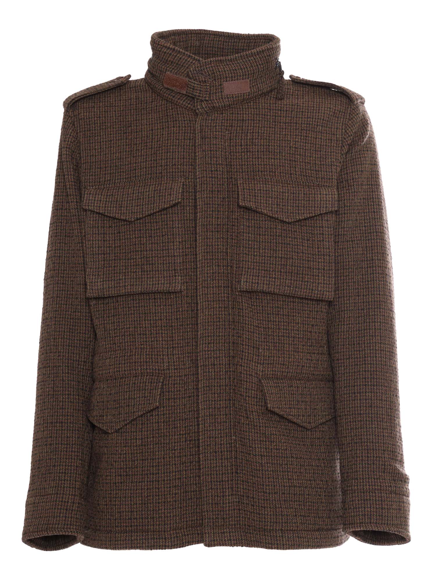 Shop Aspesi Man Jacket In Brown