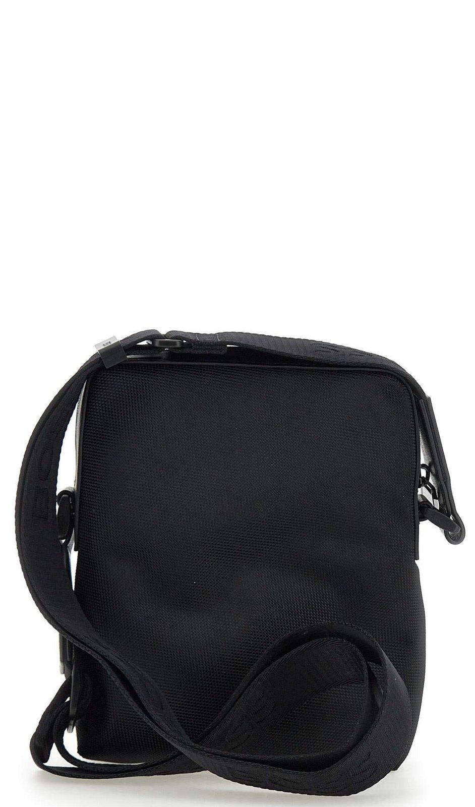 Hugo Boss Logo Debossed Zip-up Messenger Bag