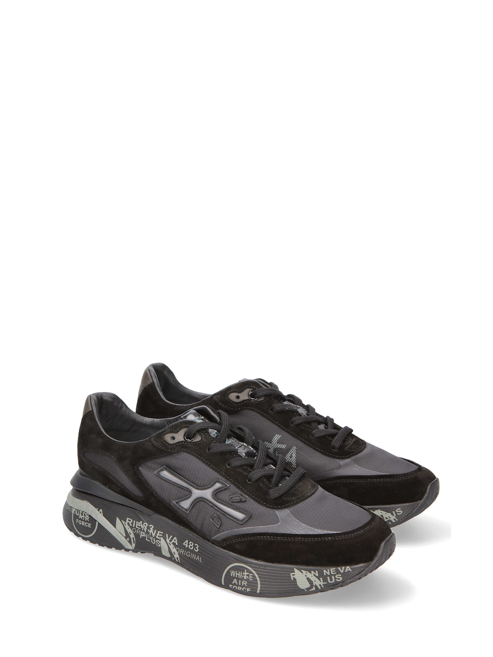 Shop Premiata Sneaker Moerun 6445 Black Men In Nero