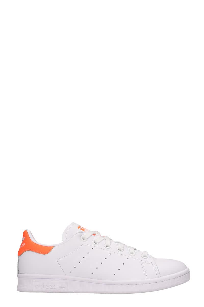 ADIDAS ORIGINALS STAN SMITH W SNEAKERS IN WHITE LEATHER,11228106