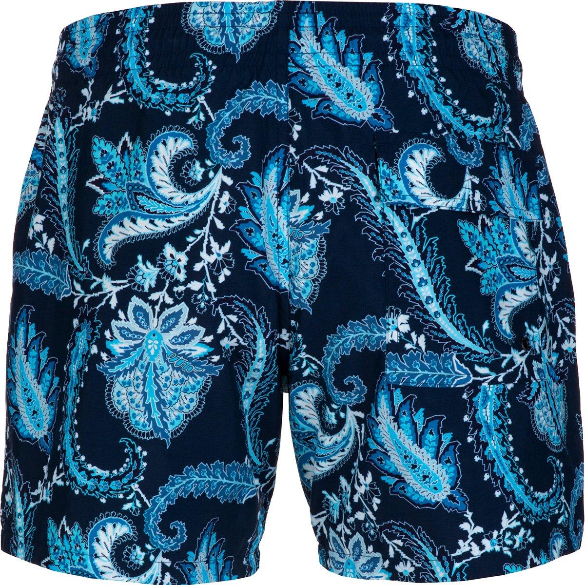 Shop Etro Paisley-print Straight-leg Swim Shorts In Blue