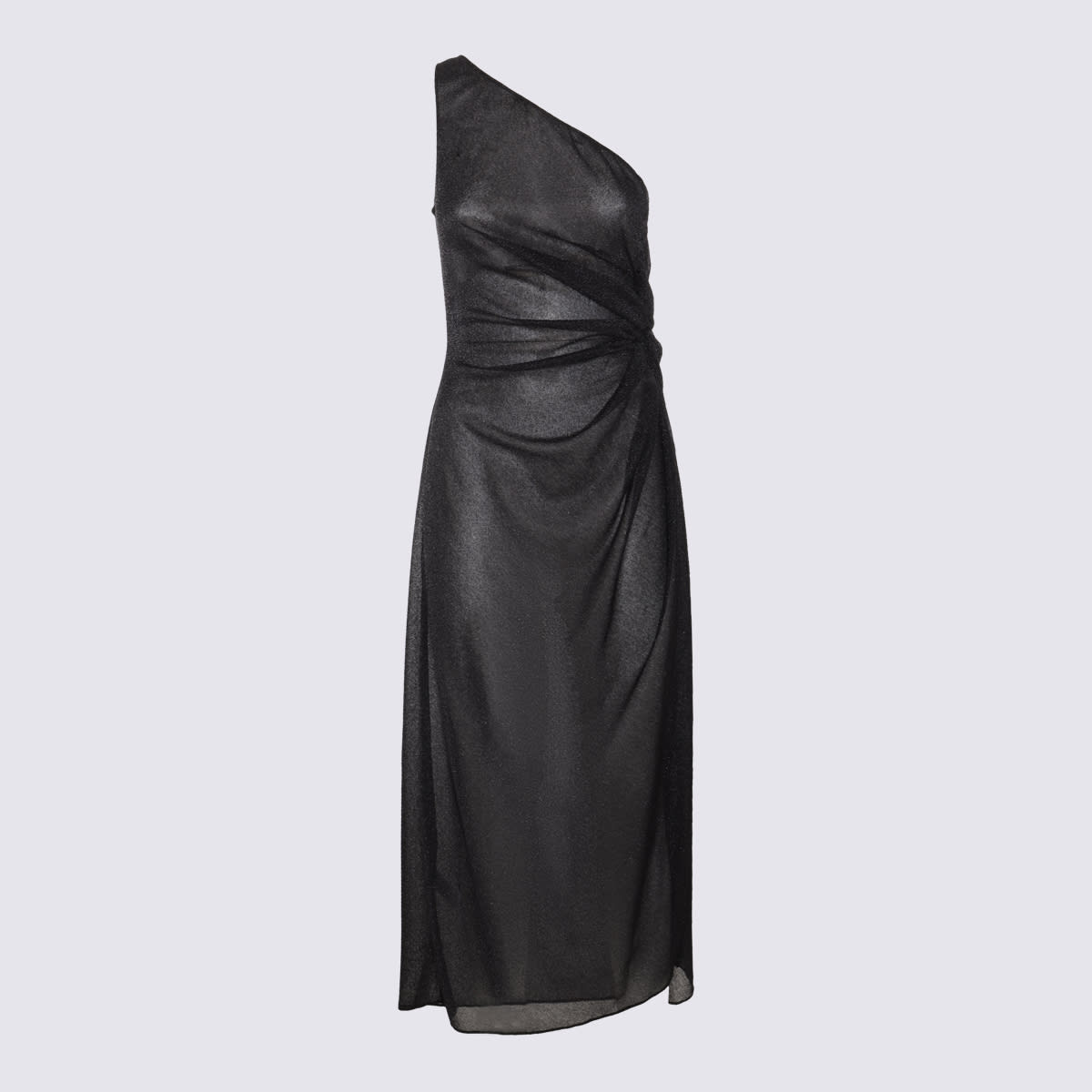 Shop Oseree Black Midi Dress