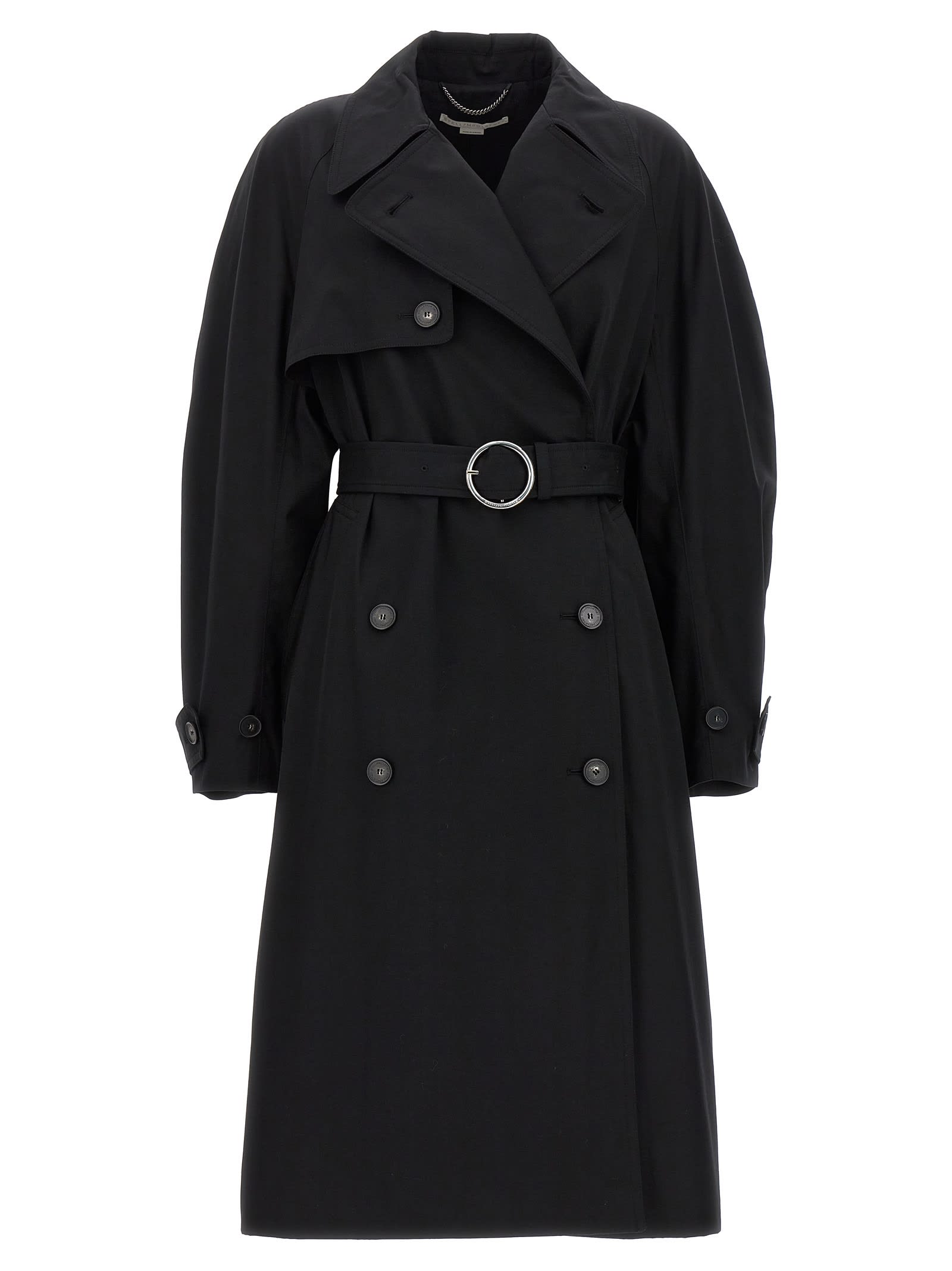 Shop Stella Mccartney Iconic Trench Coat In Black